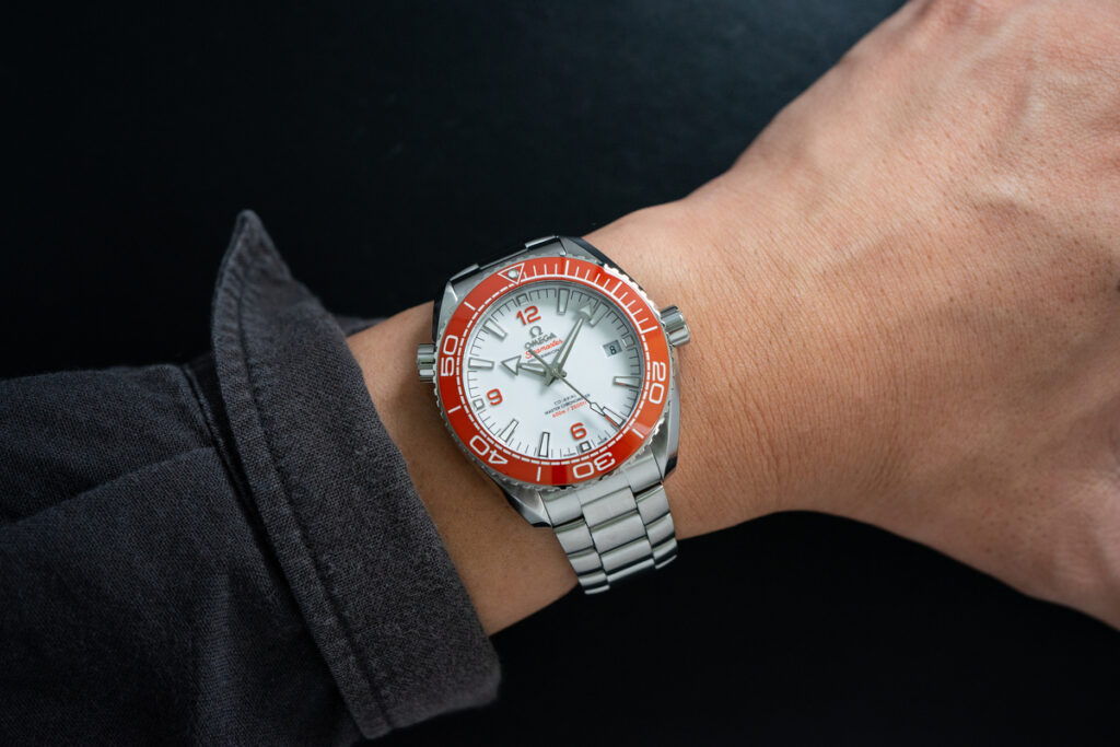 The定番のオレンジモデル】オメガ シーマスター プラネットオーシャン