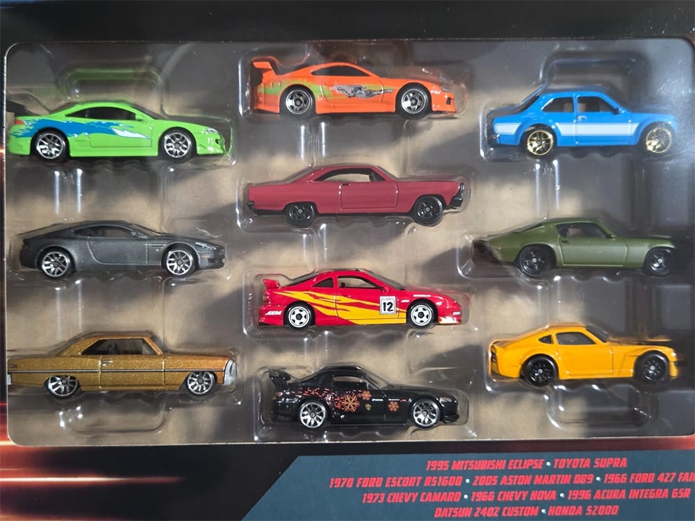 2025 Hot Wheels Fast & Furious 10-Car Box Set