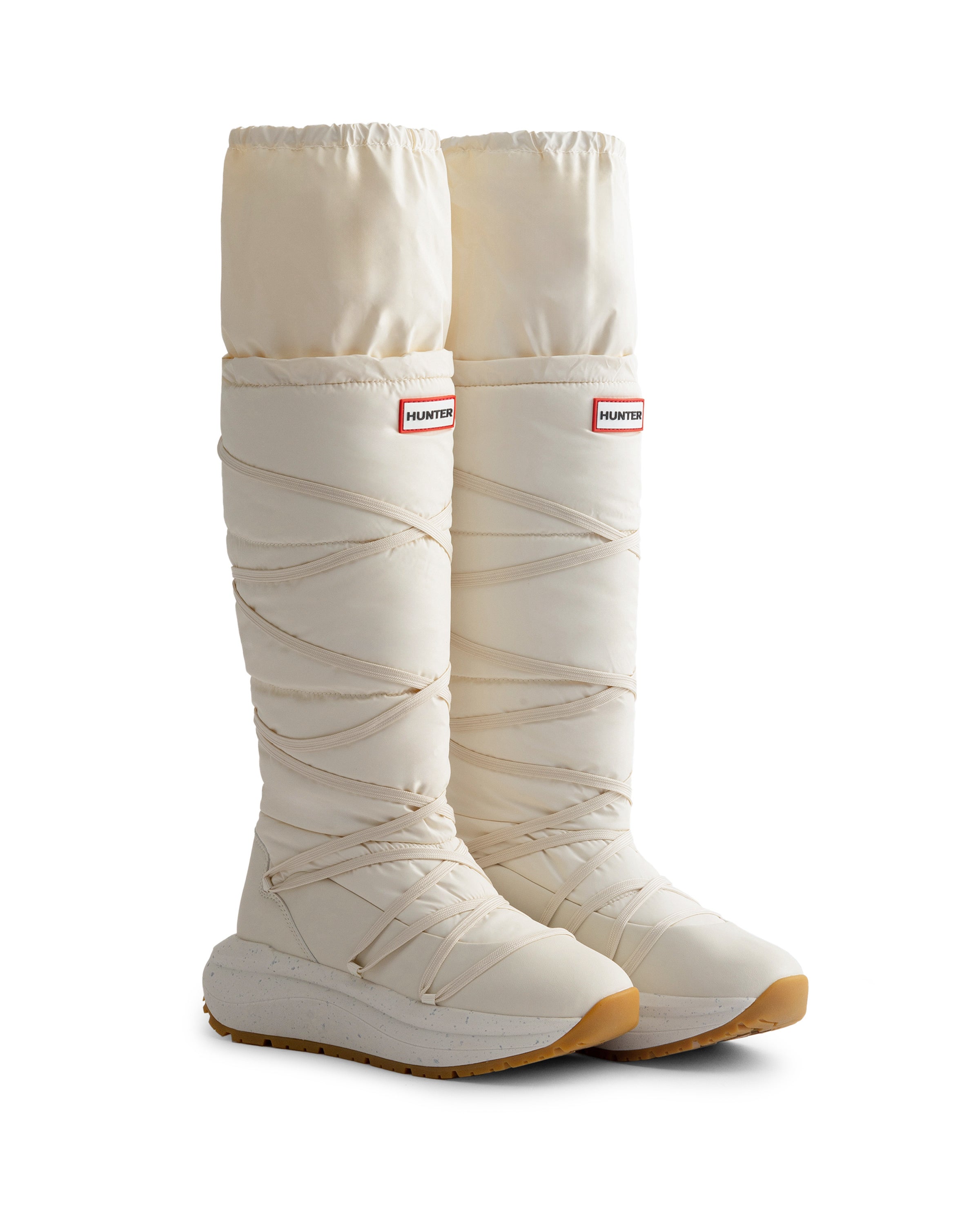 ユニセックス ハンター グリップ トール スノー ブーツ - ホワイト