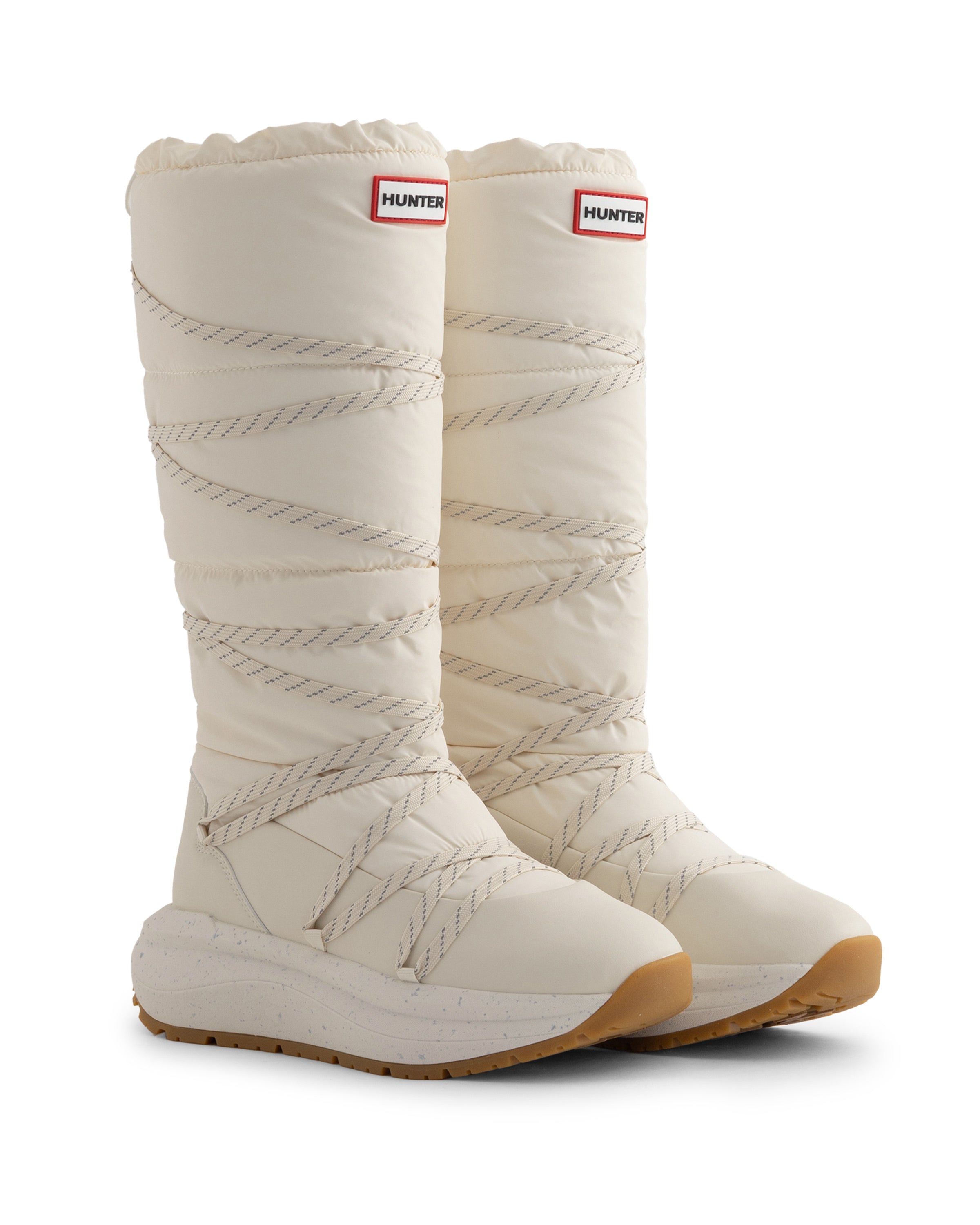 ユニセックス ハンター グリップ トール スノー ブーツ - ホワイト