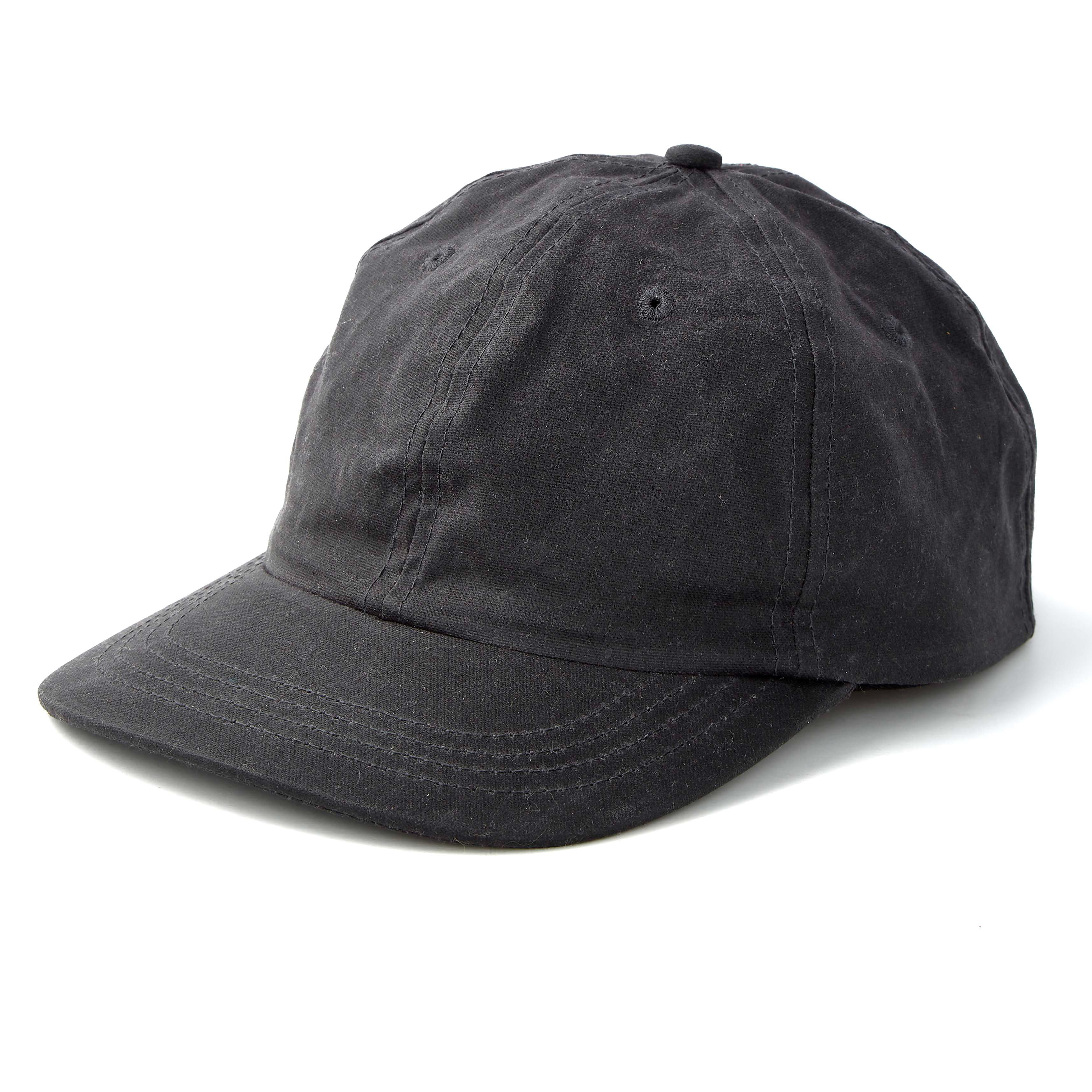 Huckberry Waxed Canvas 6-Panel Hat - Coal | Baseball & Trucker