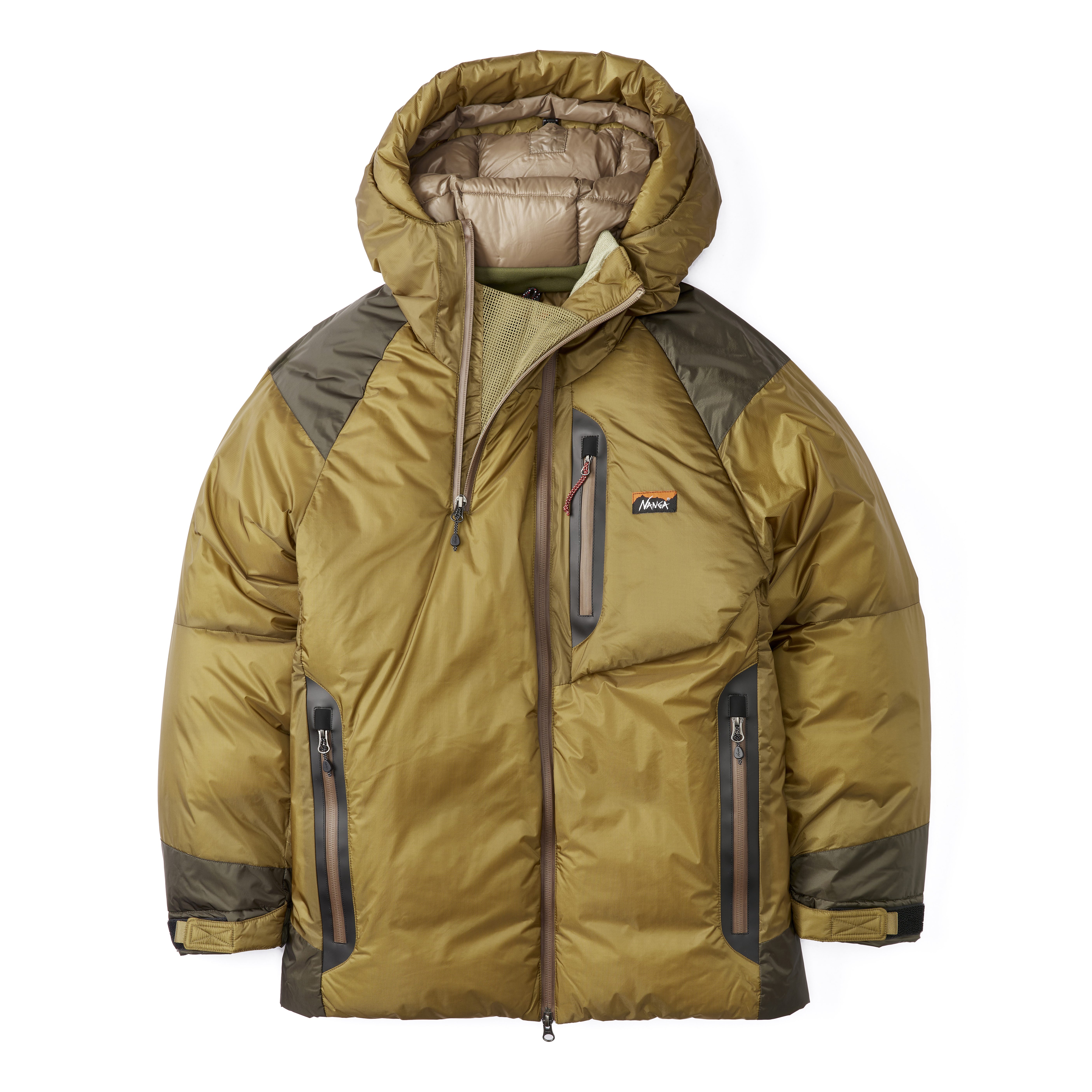 NANGA Aurora Hooded Light Down Insulated Jacket - Coyote/Khaki