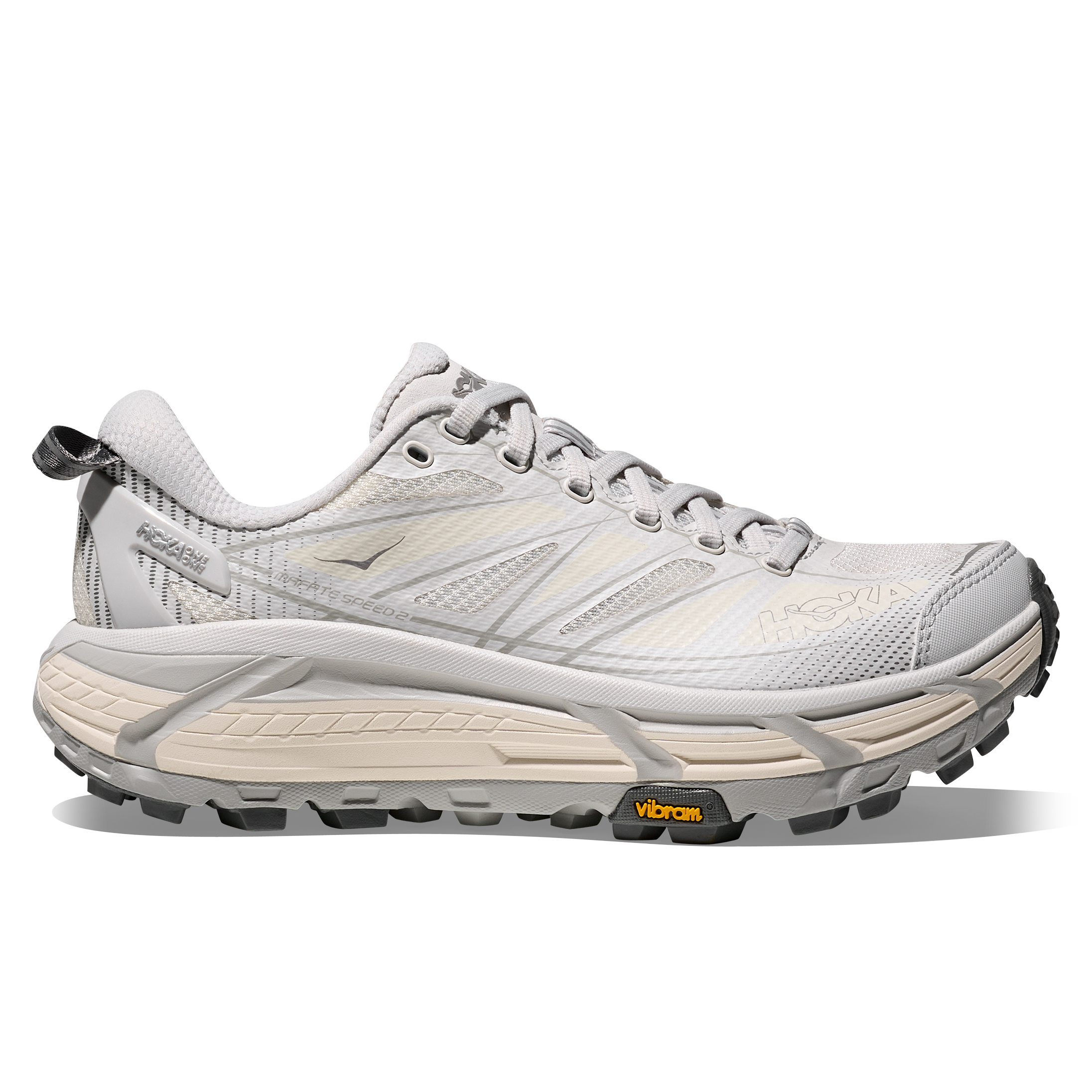 Hoka Mafate Speed 2 Trail Sneaker - Cosmic Grey/Alabaster