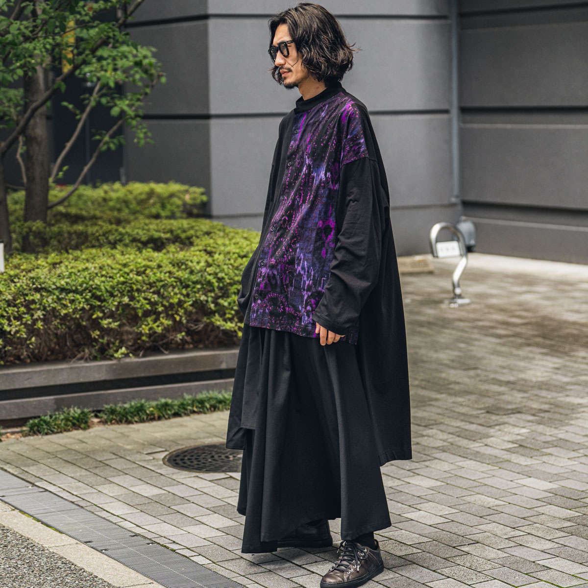 YOHJI YAMAMOTO パターンパネルカーディガン | HUES 福岡セレクトショップ