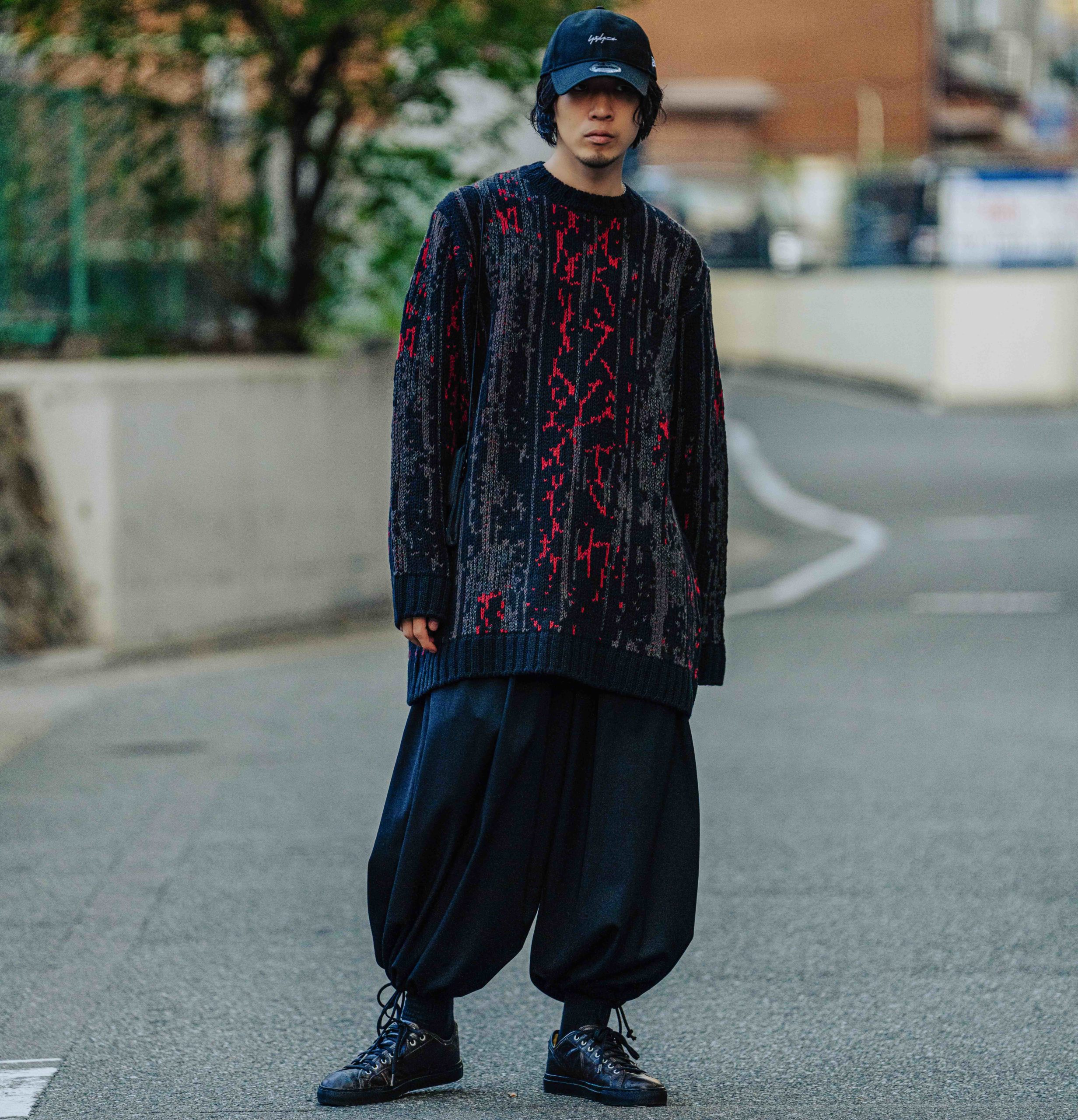 YOHJI YAMAMOTO エスニック柄 オーバーサイズニット | HUES 福岡