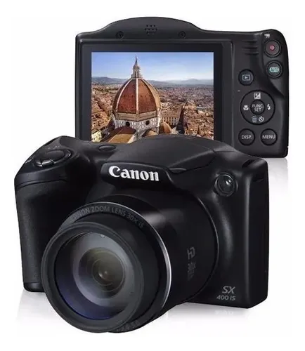 Canon PowerShot SX400 IS compacta avançada cor preto | MercadoLivre