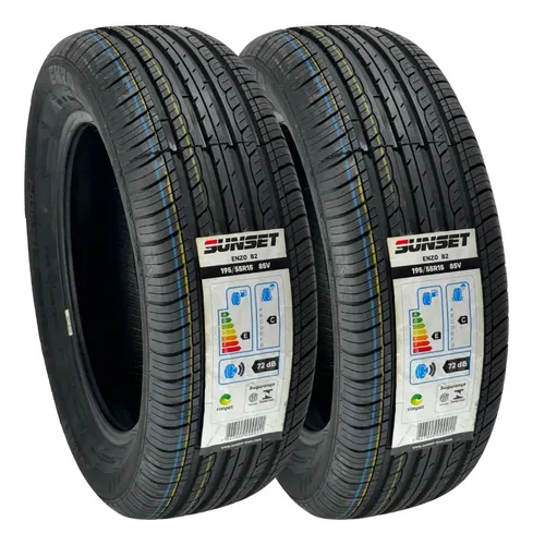 Kit 02 Pneus 195/55r15 85v Sunset Enzo B2 Fox | MercadoLivre
