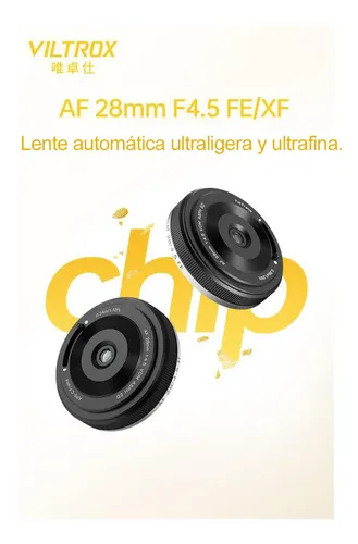 Viltrox 28mm F4.5 X-mount Black | MercadoLivre