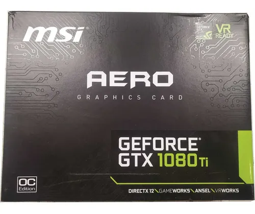 Placa De Video Msi Geforce Gtx 1080 Ti Aero 11g Oc 352 Bits