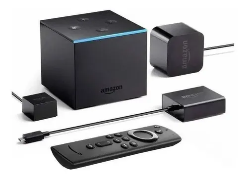 Amazon Fire TV Cube 2ª geração de voz 4K 16GB preto com 2GB de