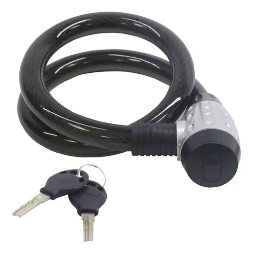 Trava Cabo De Aço 1.00m Zx1245 Prata Com Chave Reserva | MercadoLivre