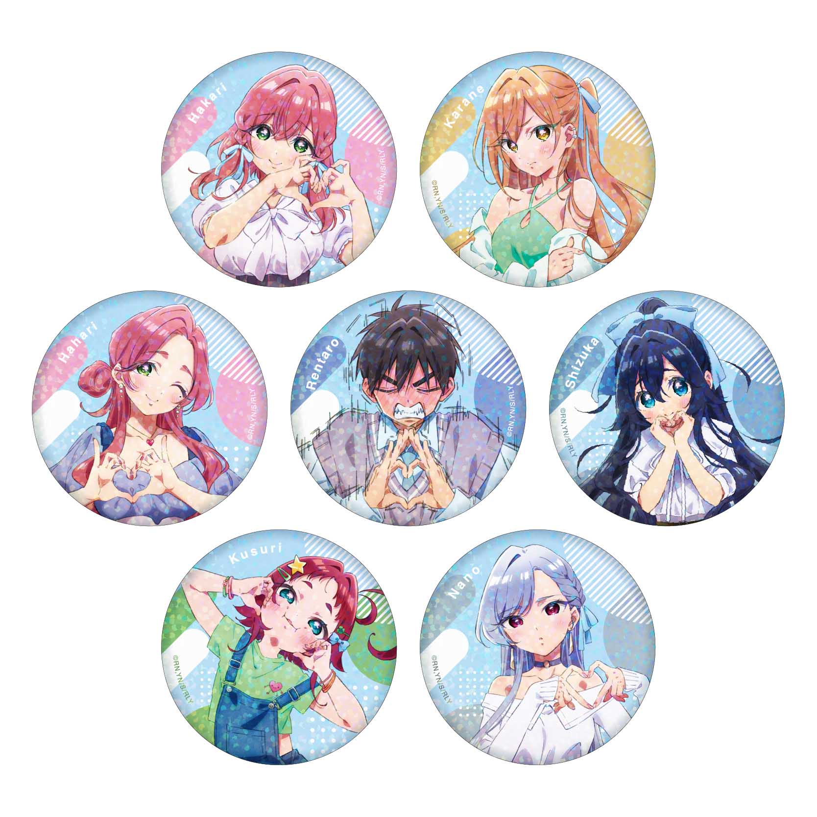 ホログラム缶バッジ（君のことが大大大大大好きな100人の彼女展