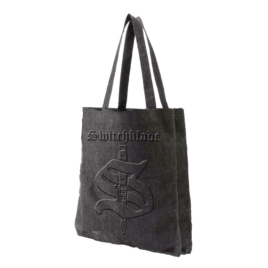 HYDE × SWITCHBLADE DENIM TOTE BAG（USED BLACK） – HYDE ONLINE STORE