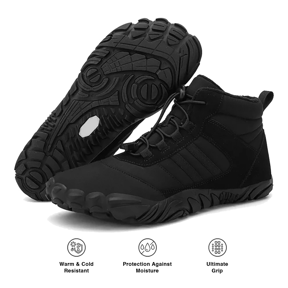 HYKES Summit - Natural Movement Barefoot Winter Shoes, Non-slip
