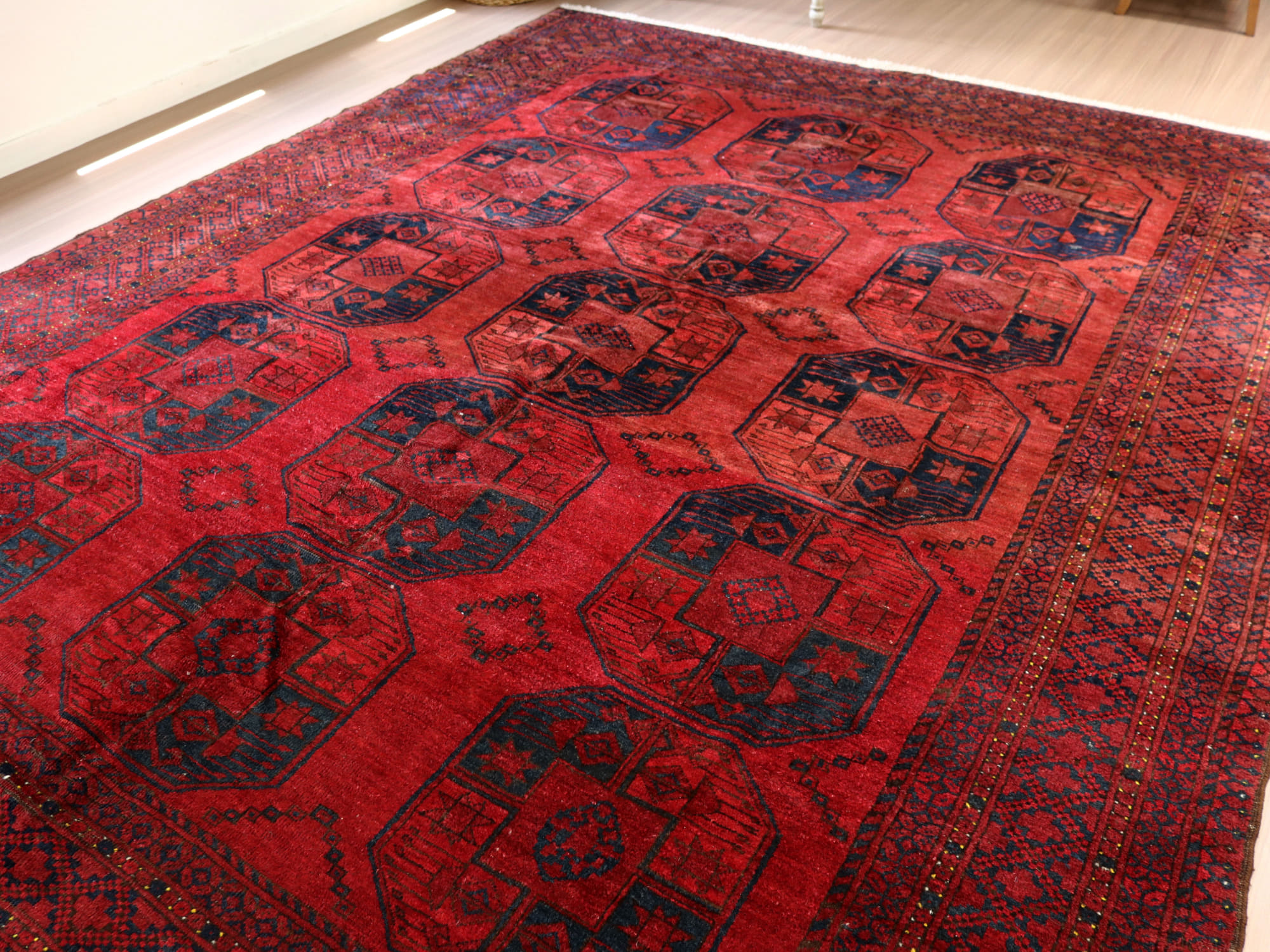 部族絨毯 トライバルラグ ヴィンテージ287×235cm トルクメン エルサリ