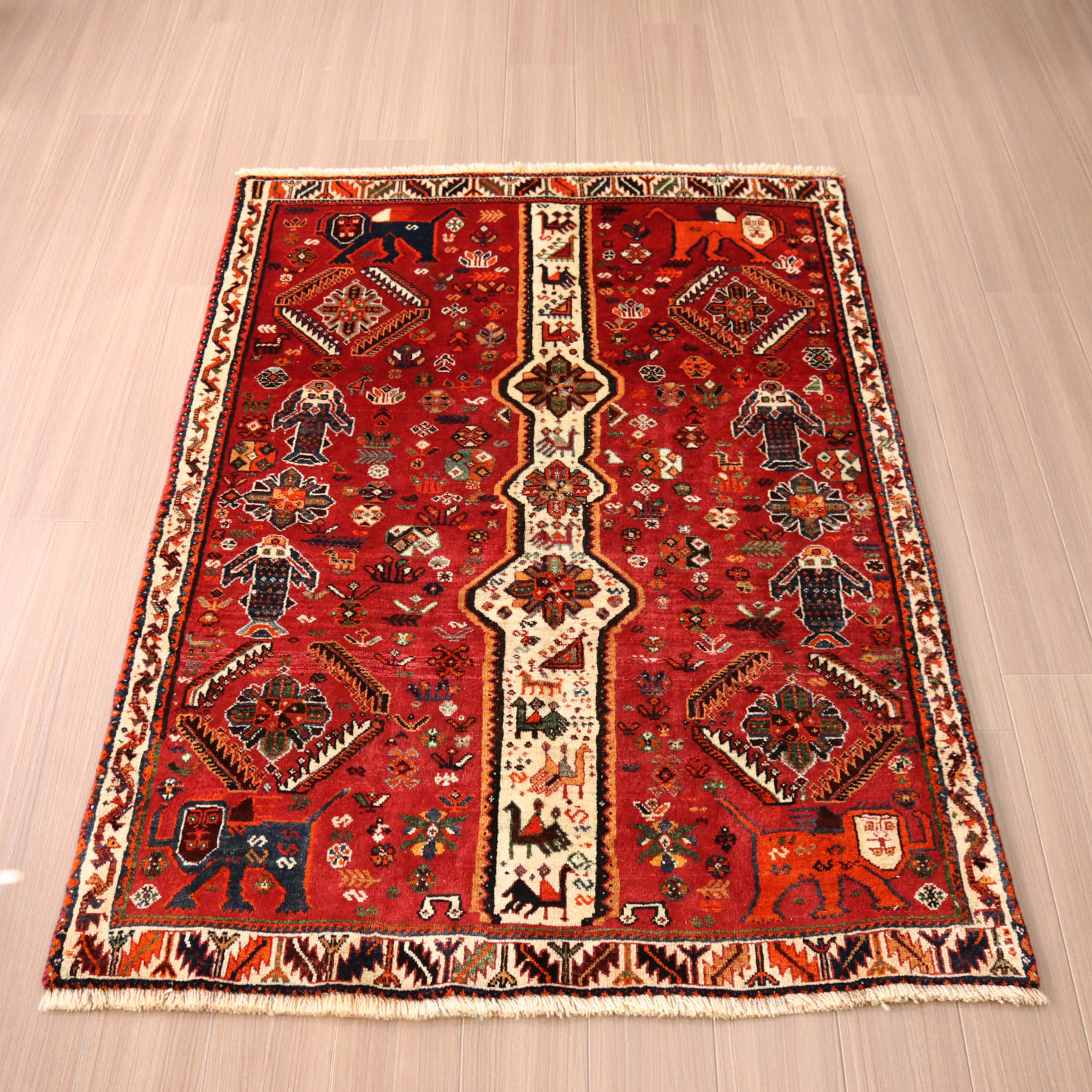 ゾランヴァリ ギャッベ（ラグサイズ）・アマレ 1．17×0．8m