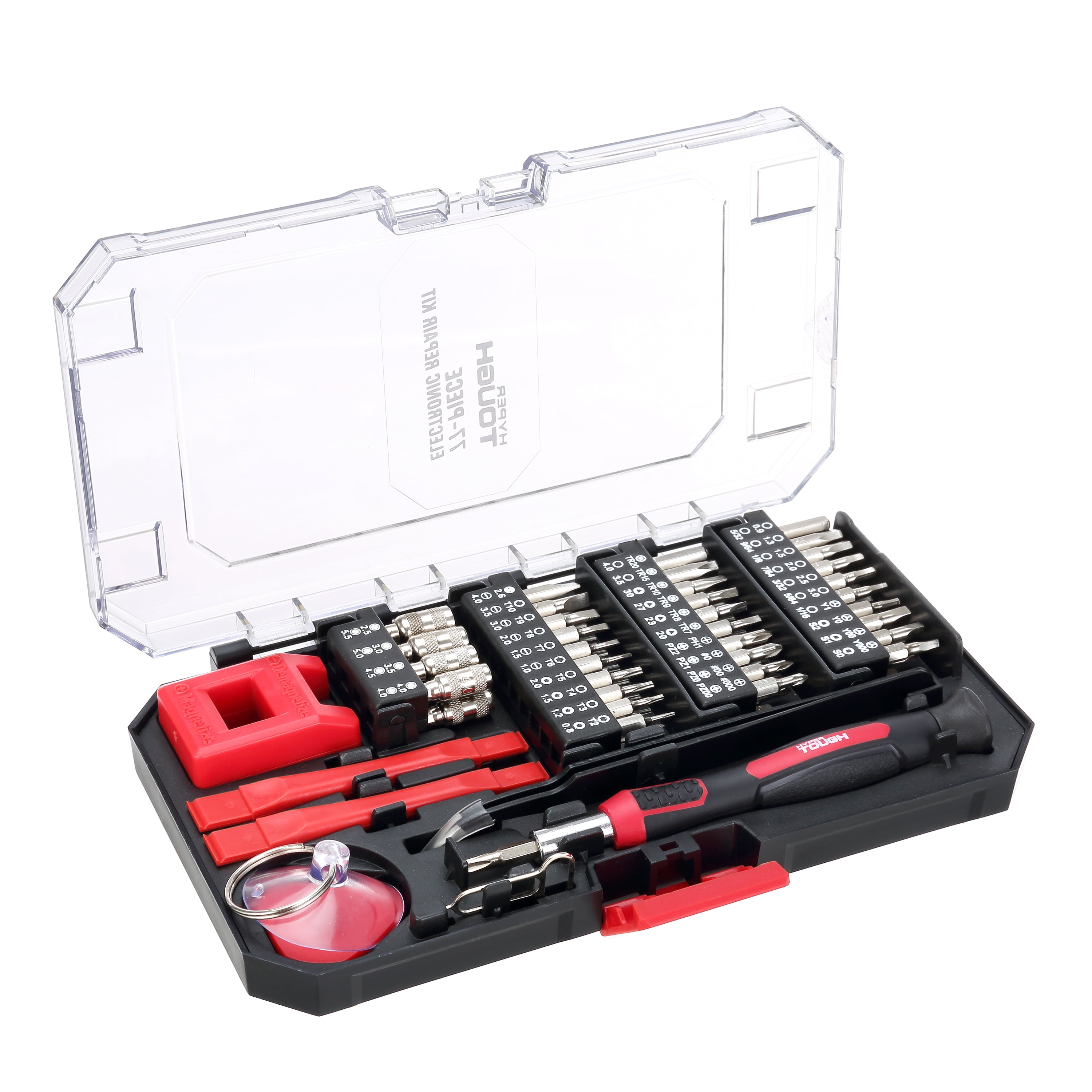 4 pack) Hyper Tough 77 Piece Precision Tool Kit with Magnetic