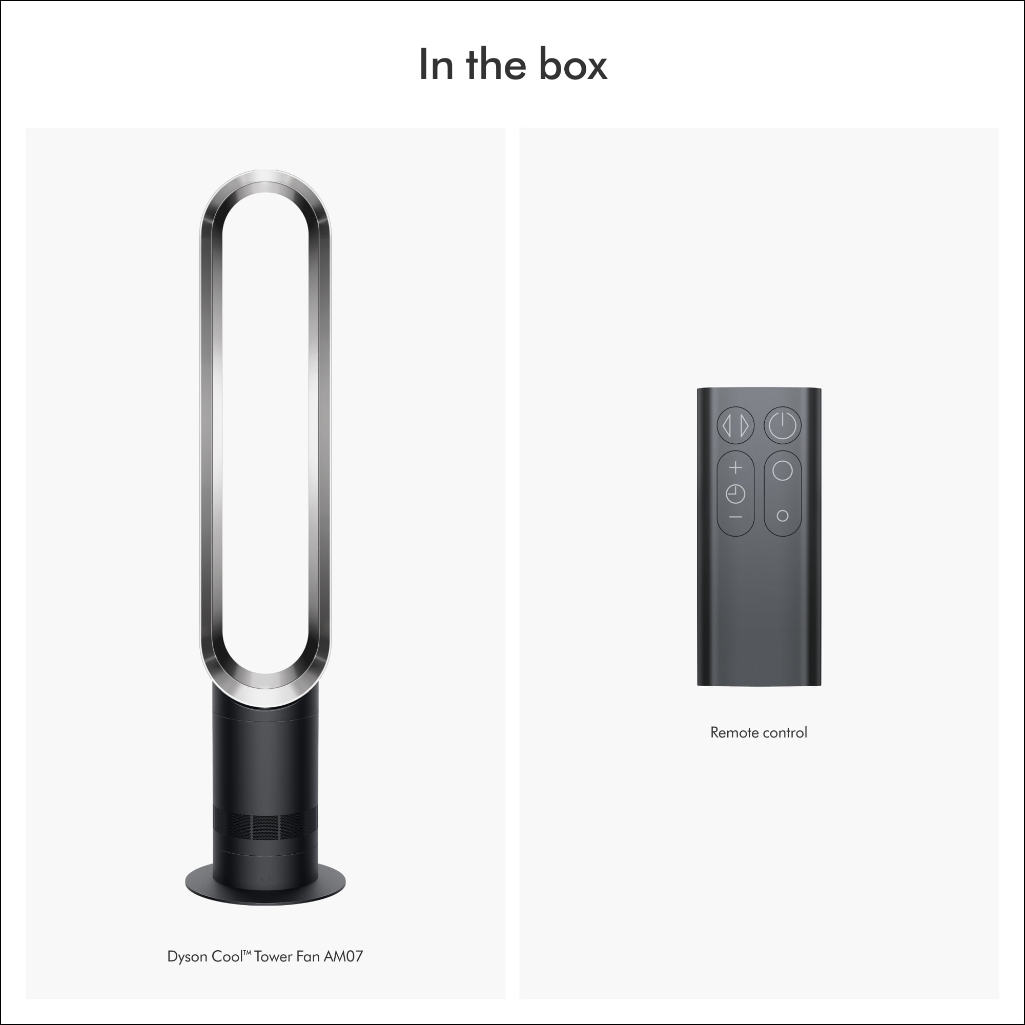 Dyson Cool Tower Fan AM07, Satin Black Nickel, Bladeless Design