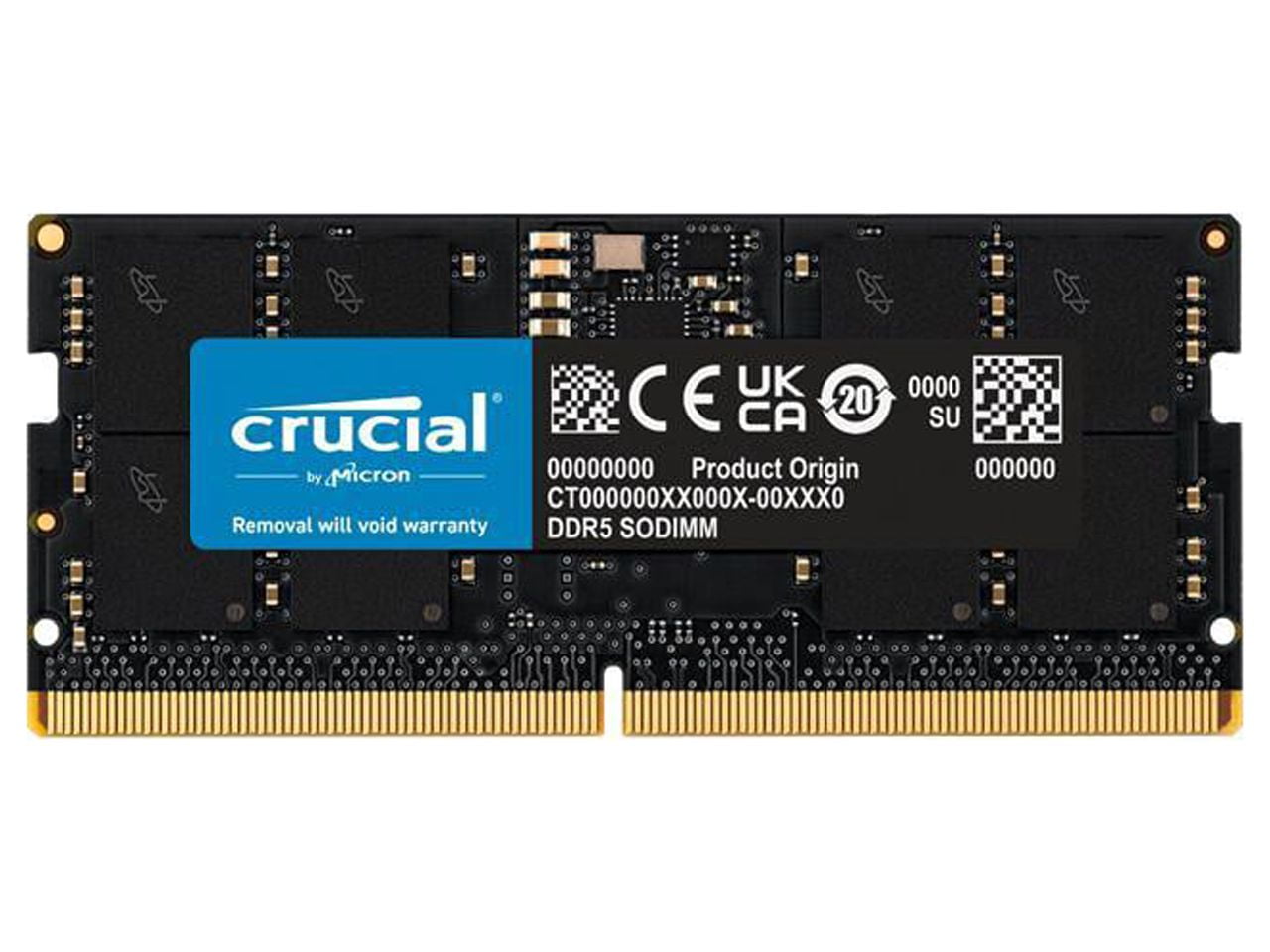 Crucial 32GB Single DDR4 3200 MT/s CL22 SODIMM 260-Pin Memory
