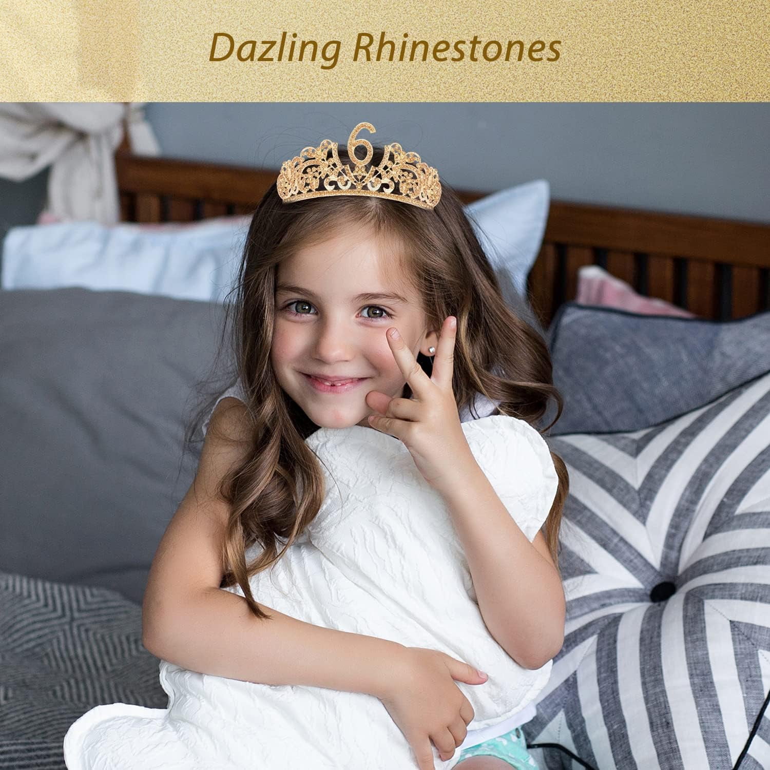 Meant2Tobe | 6Th Birthday 6Th Birthday Girl 6Th Birthday Crown 6Th