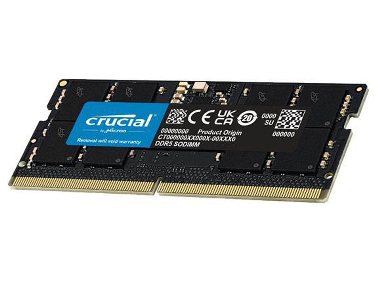 Crucial 8GB 262-Pin DDR5 SO-DIMM DDR5 4800 (PC4 38400) Laptop