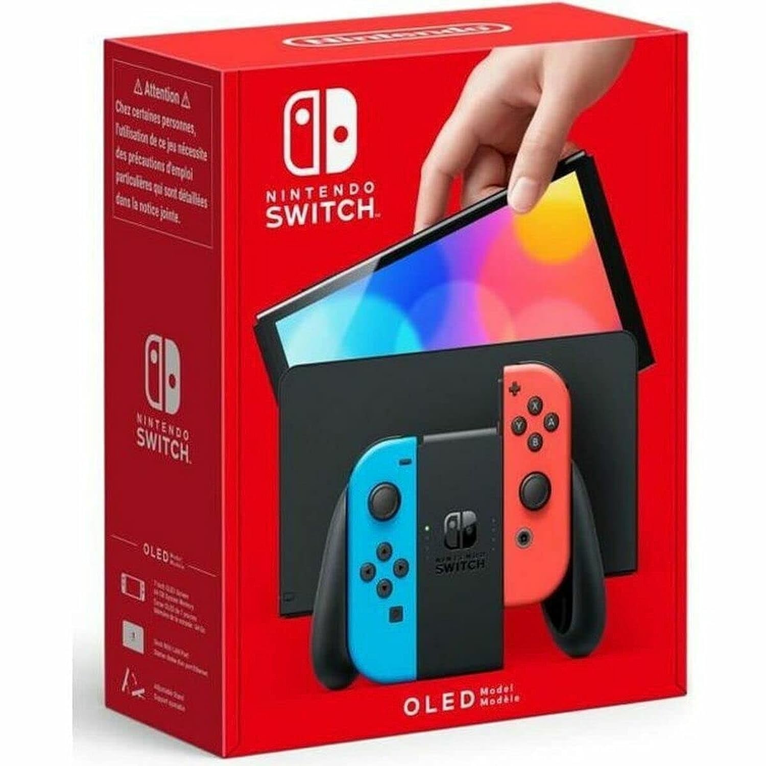 Free Shipping! Nintendo Switch Console OLED Model w/ Neon Red