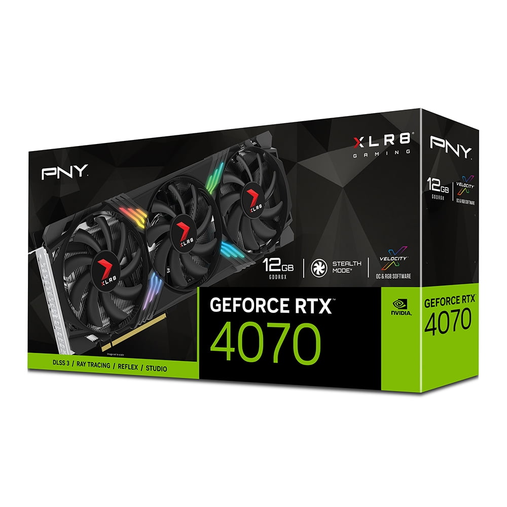 PNY GeForce RTX 4070 12GB XLR8 Gaming VERTO EPIC-X RGB Triple Fan