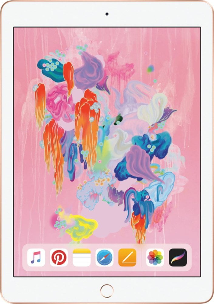 Restored Apple iPad 6 128GB Rose Gold WIFI (Refurbished) - Walmart.com