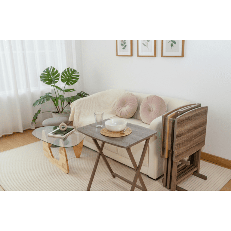 Free Shipping! Mainstays Indoor XL Folding Oversized Tray Table