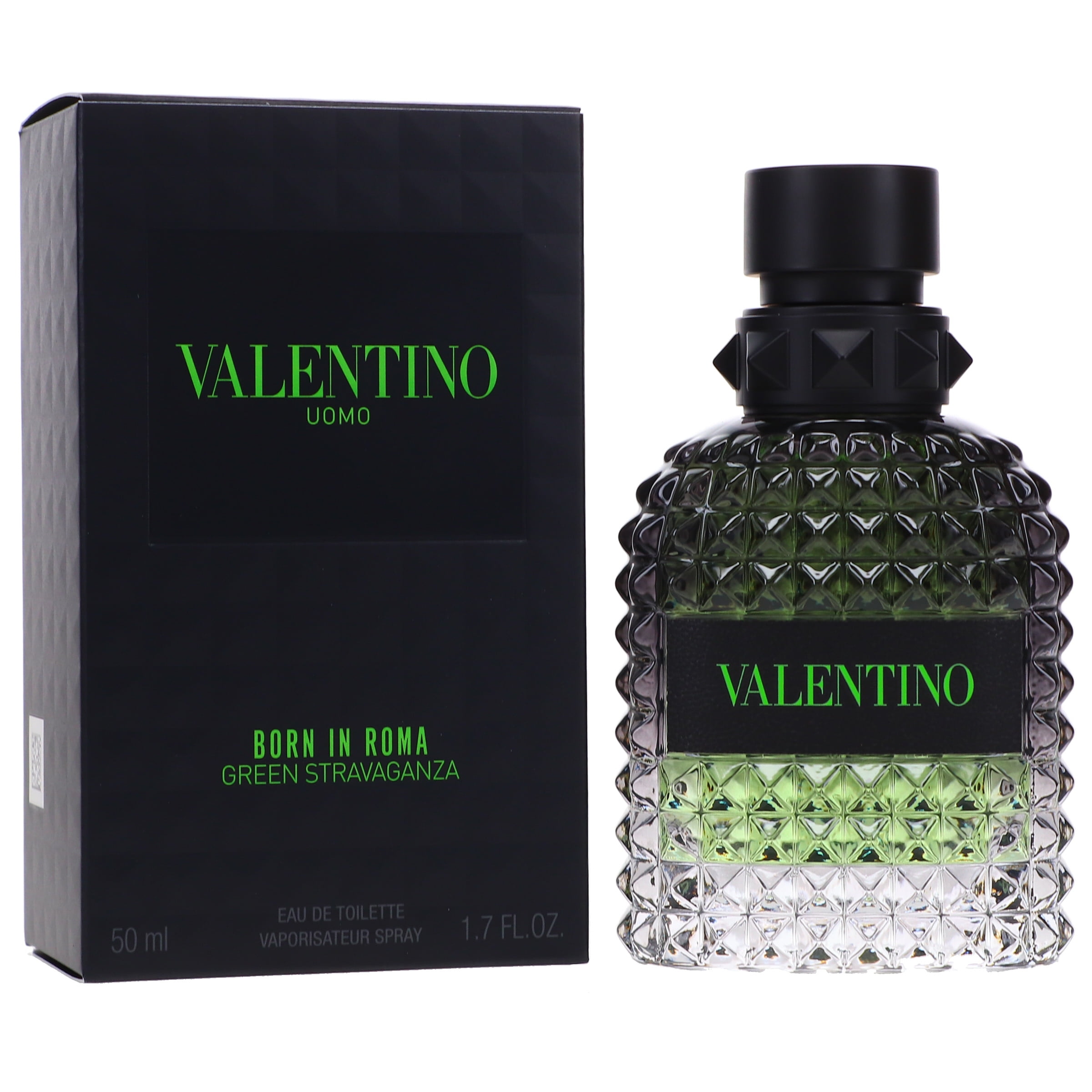 Valentino Men's Born in Roma Green Stravaganza EDT Spray, Bergamot