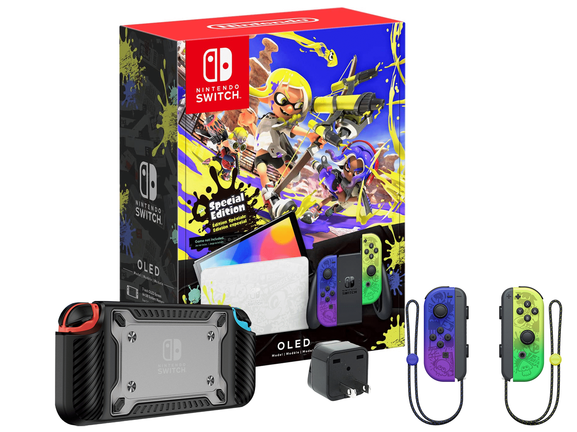 Nintendo Switch- OLED Model, Splatoon 3 Special Edition, 64GB