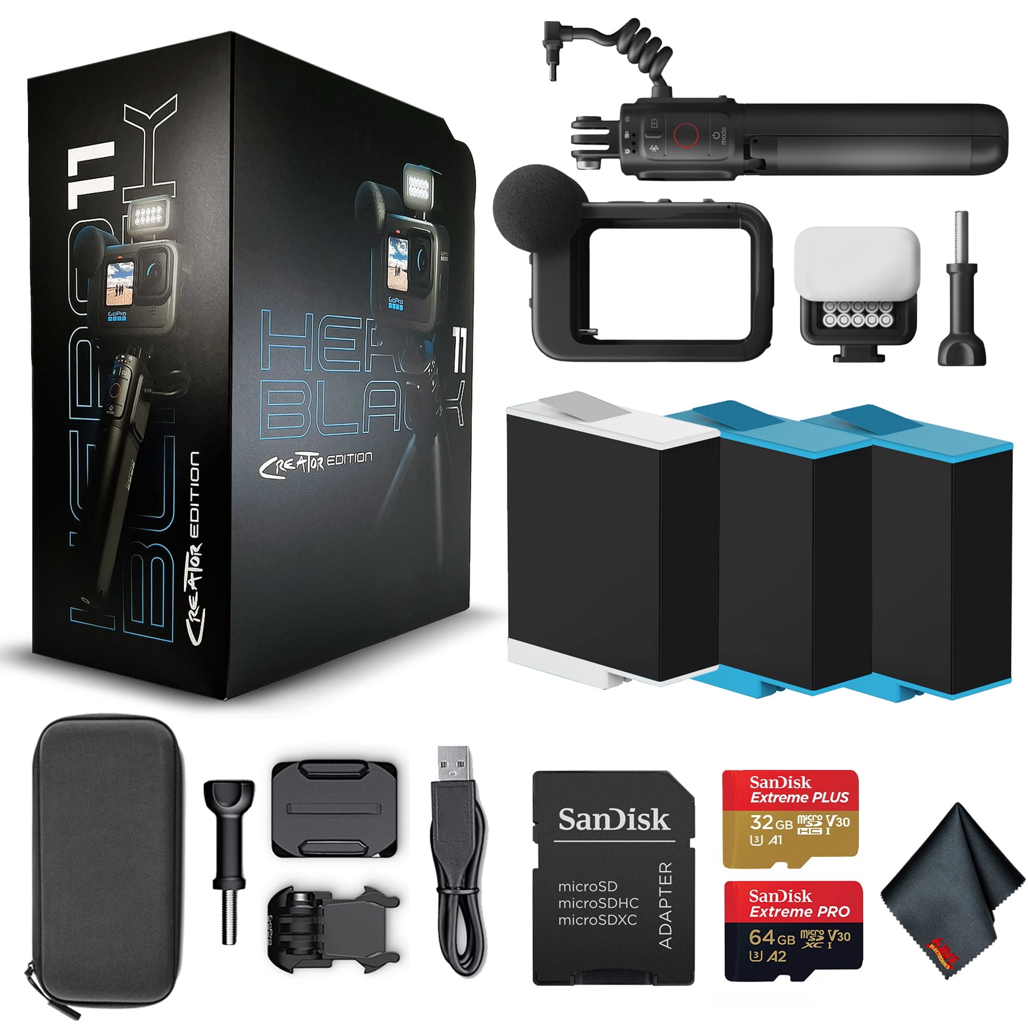 GoPro HERO11 Black Edition Bundle - Volta, Media & Light Mod