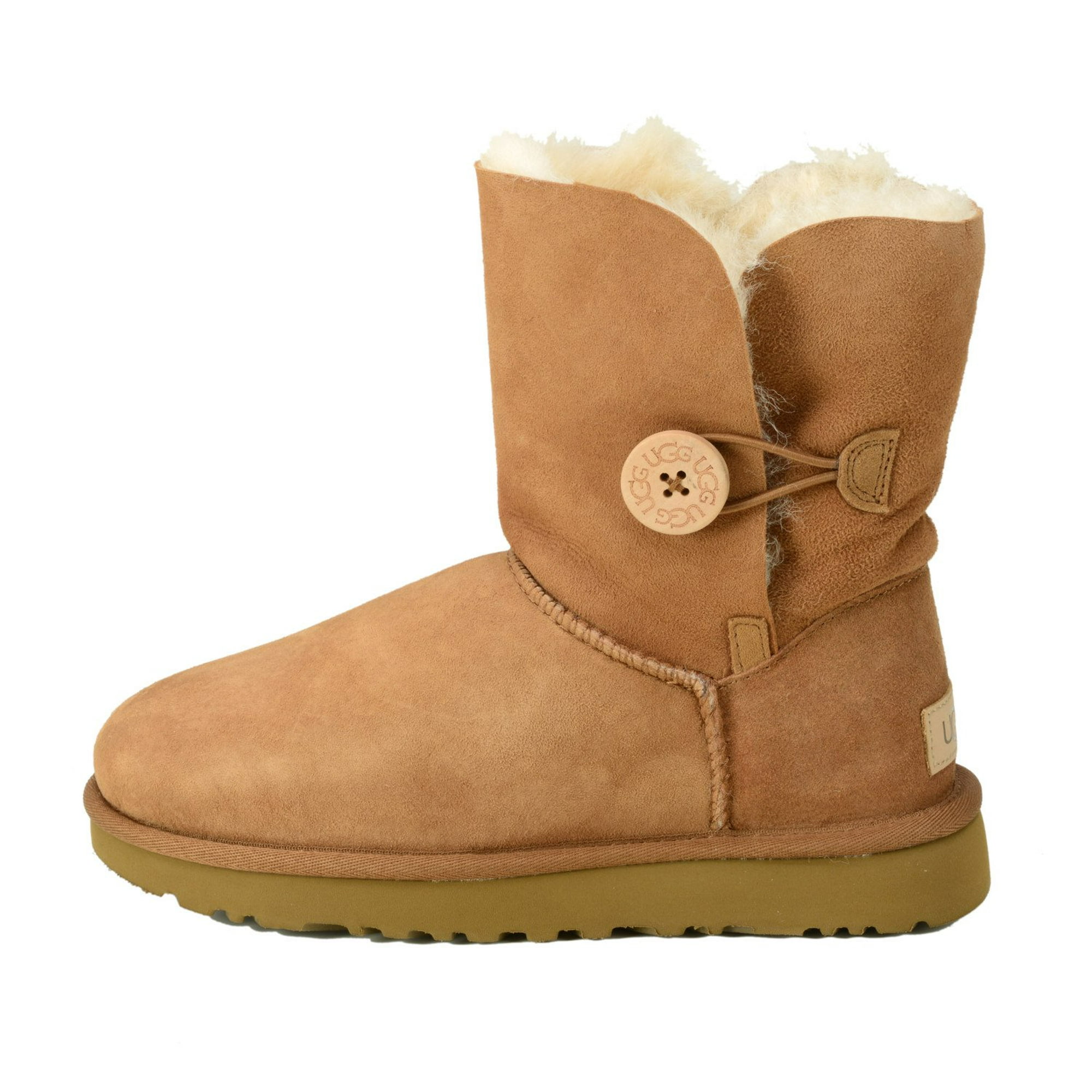 Ugg Women's Bailey Button II Chestnut High-Top Sheepskin Boot - 5