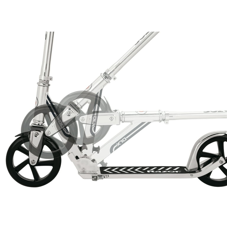 Razor A5 DLX Folding Kick Scooter - Silver, 8