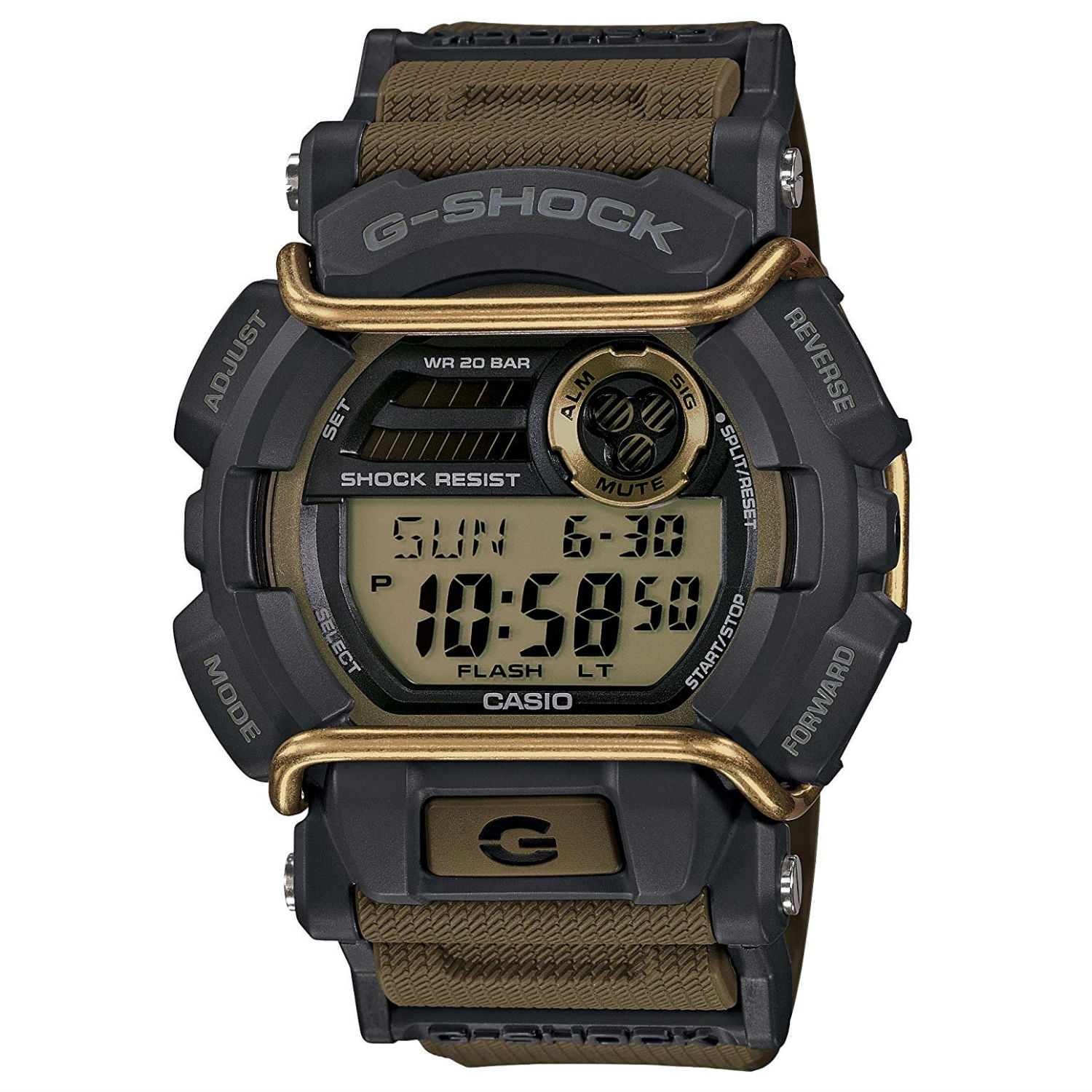 Casio Men's Digital Green and Grey G-Shock Sport Watch GD400-9