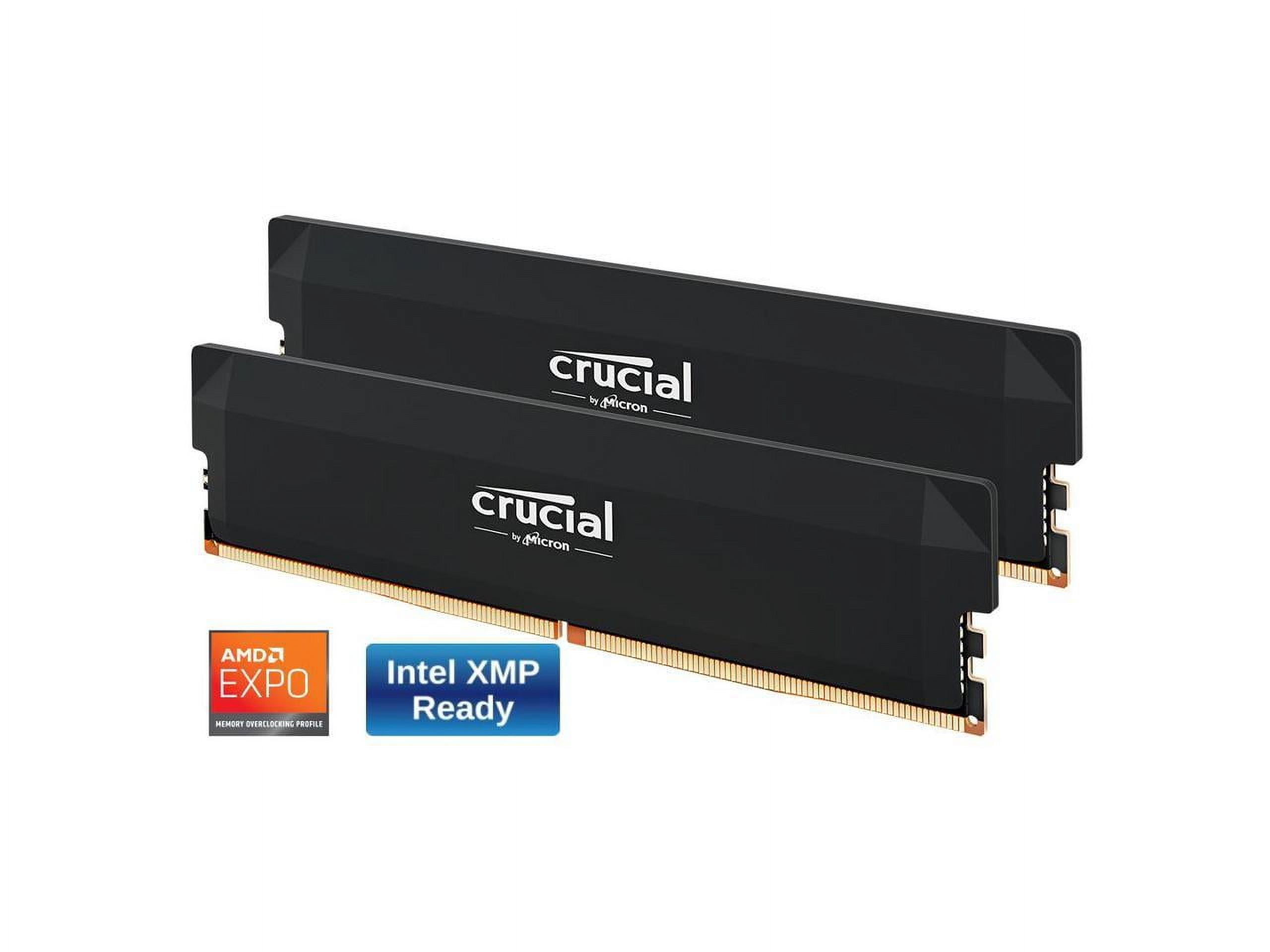 Crucial Pro 32GB DDR4 3200 PC4 25600 Gaming Computer RAM, 288-Pin