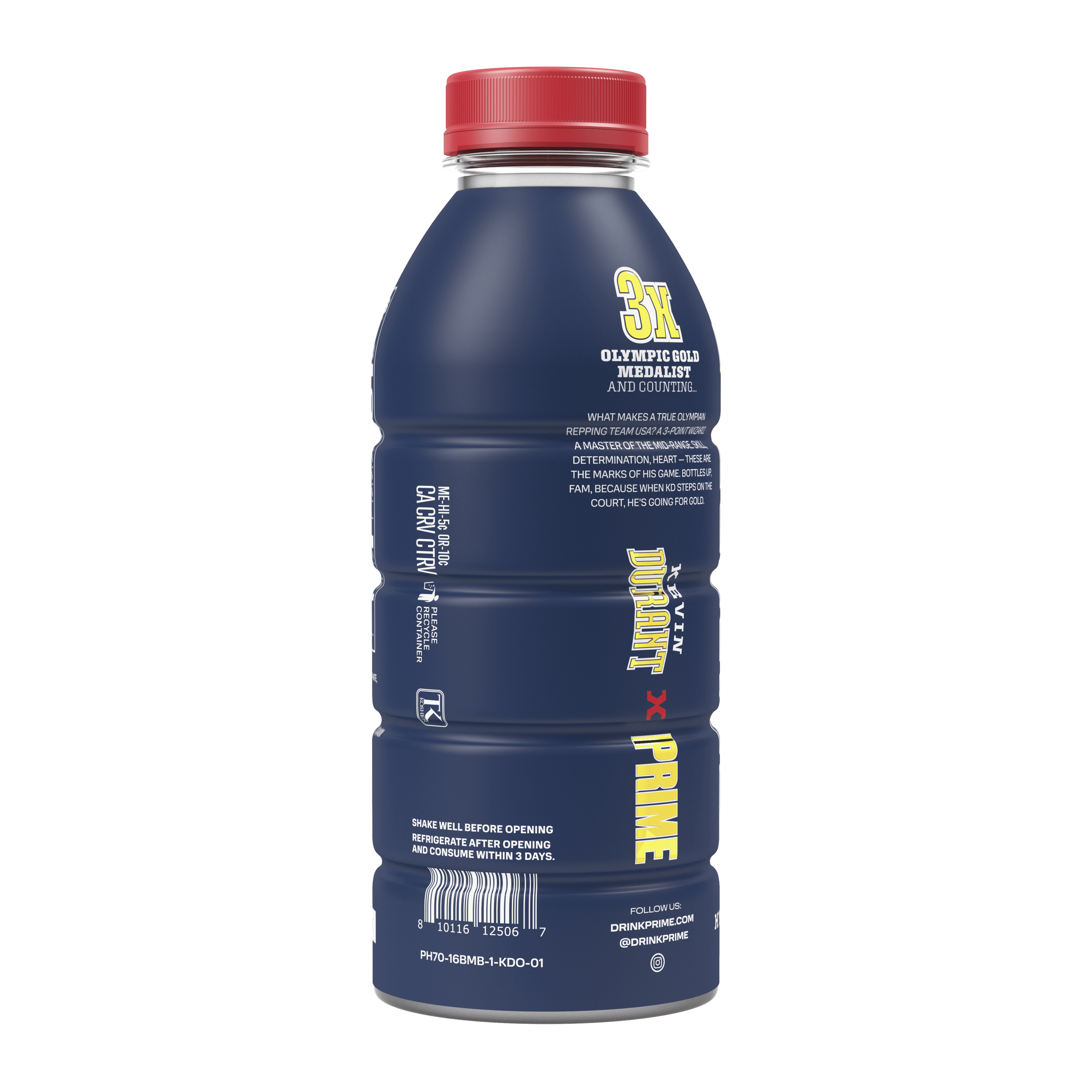 Prime Hydration Sports Drink, Kevin Durant, 16.9 fl oz, Bottle