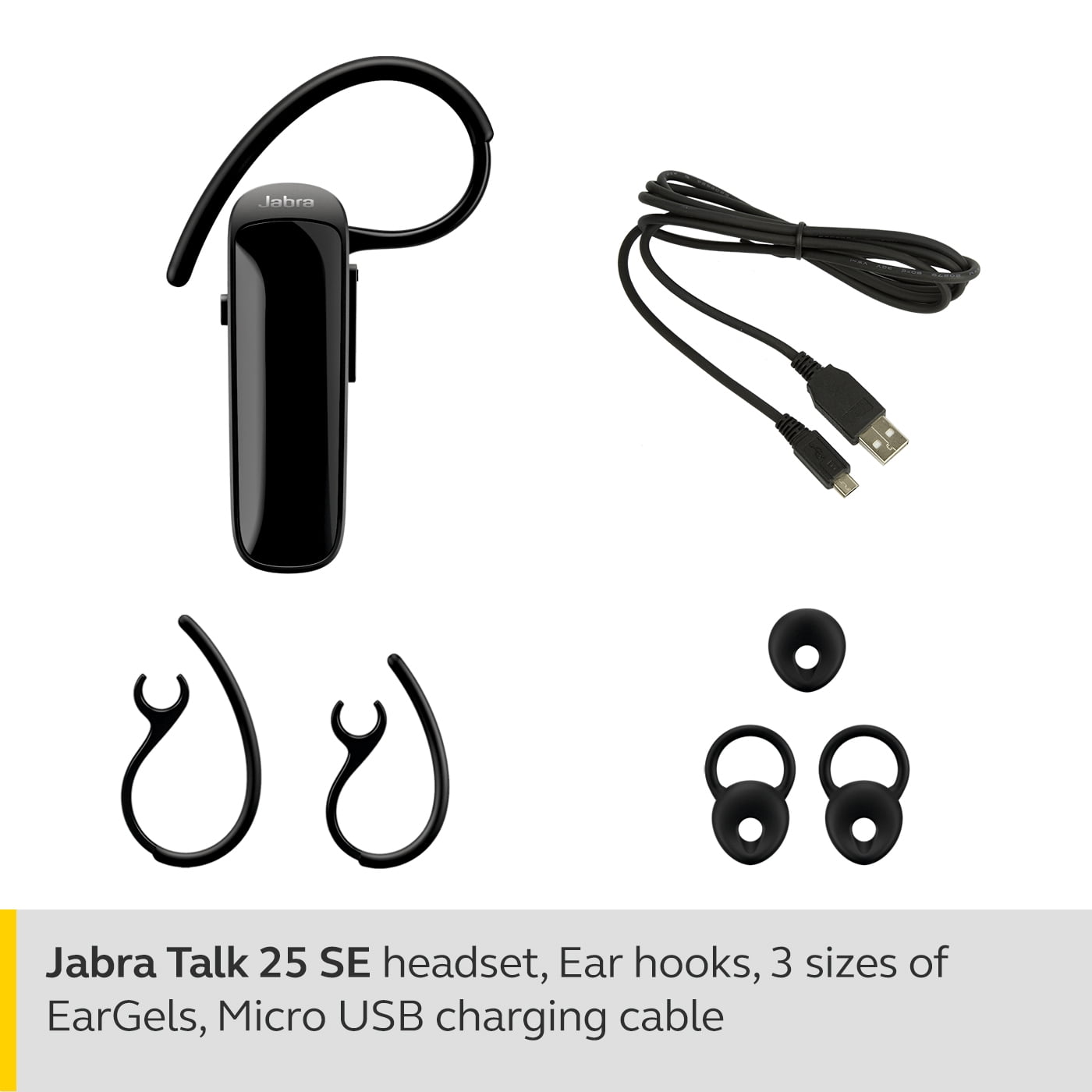 Jabra Talk 25 SE Mono Bluetooth Headset – Wireless Single Ear