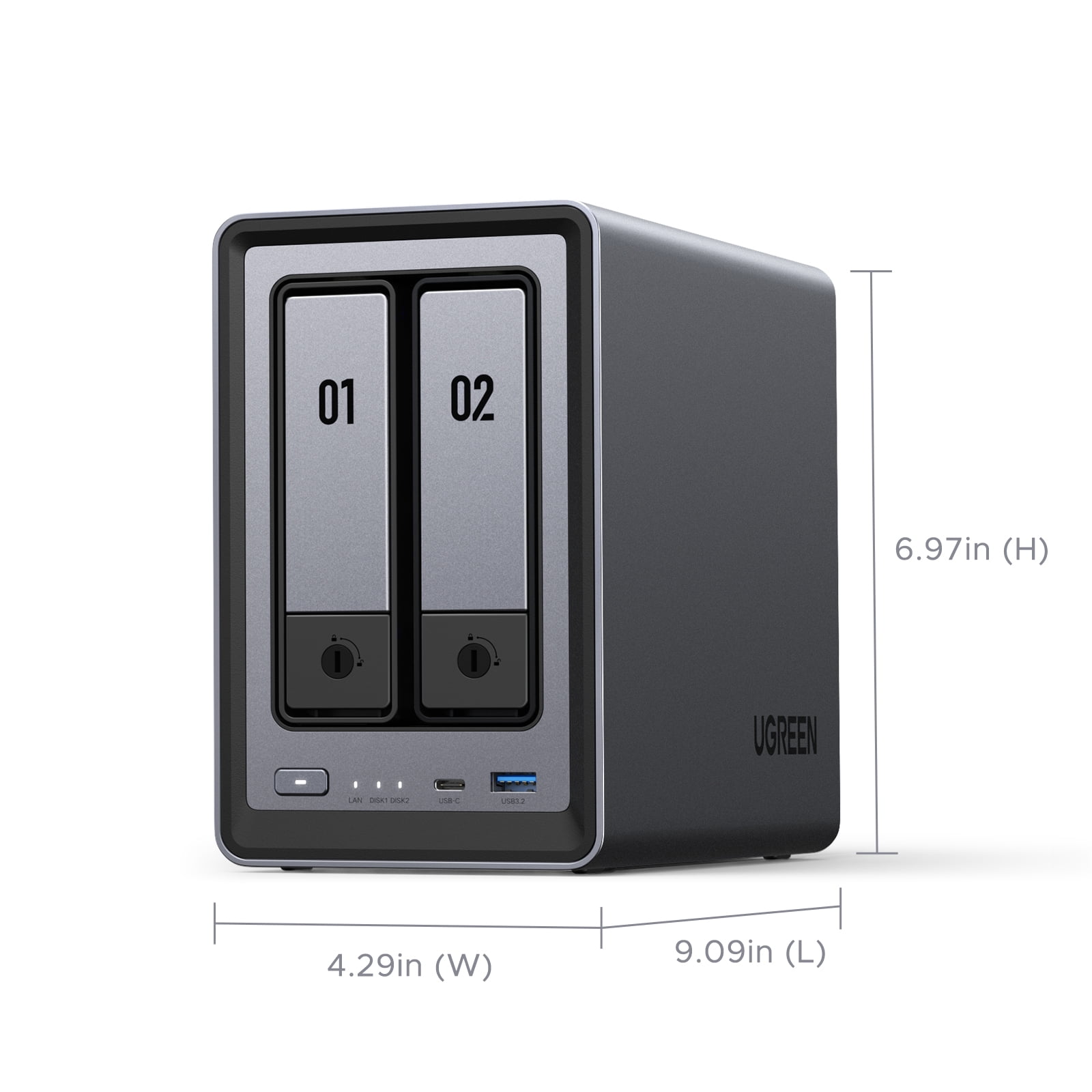 UGREEN NASync DXP2800 2-Bay NAS with Intel 4-Core CPU and 8GB DDR5
