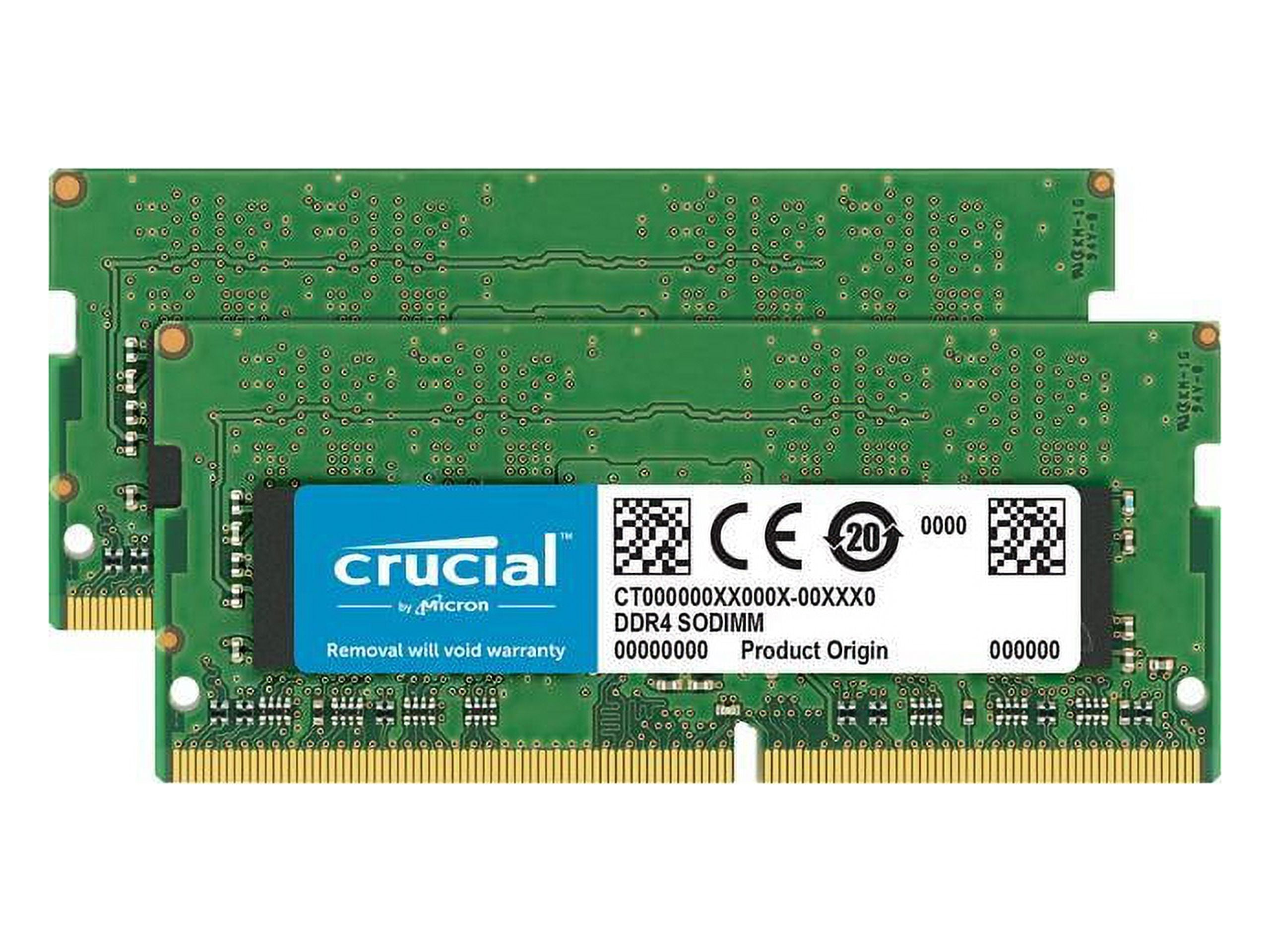 Crucial 32GB (16GBx2) DDR4 2400 MT/s Memory RAM for Mac, SODIMM