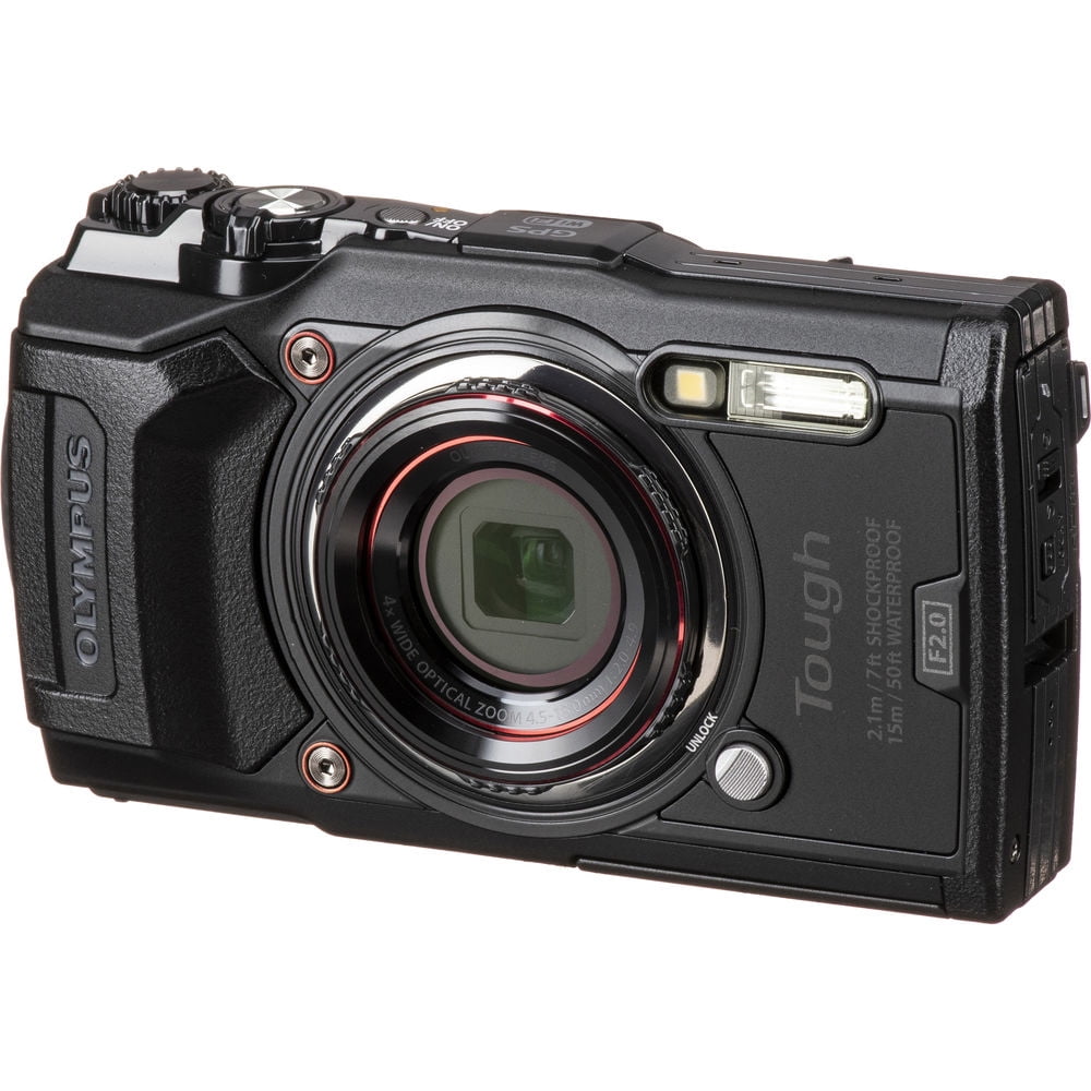 Olympus Tough TG-6 Compact Digital Camera - Black, Shoot, Pro