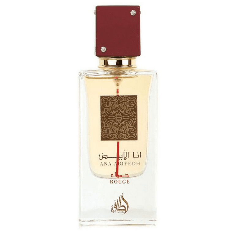 Lattafa Ana Abiyedh Rouge Eau de Parfum, Oriental Floral, Amber