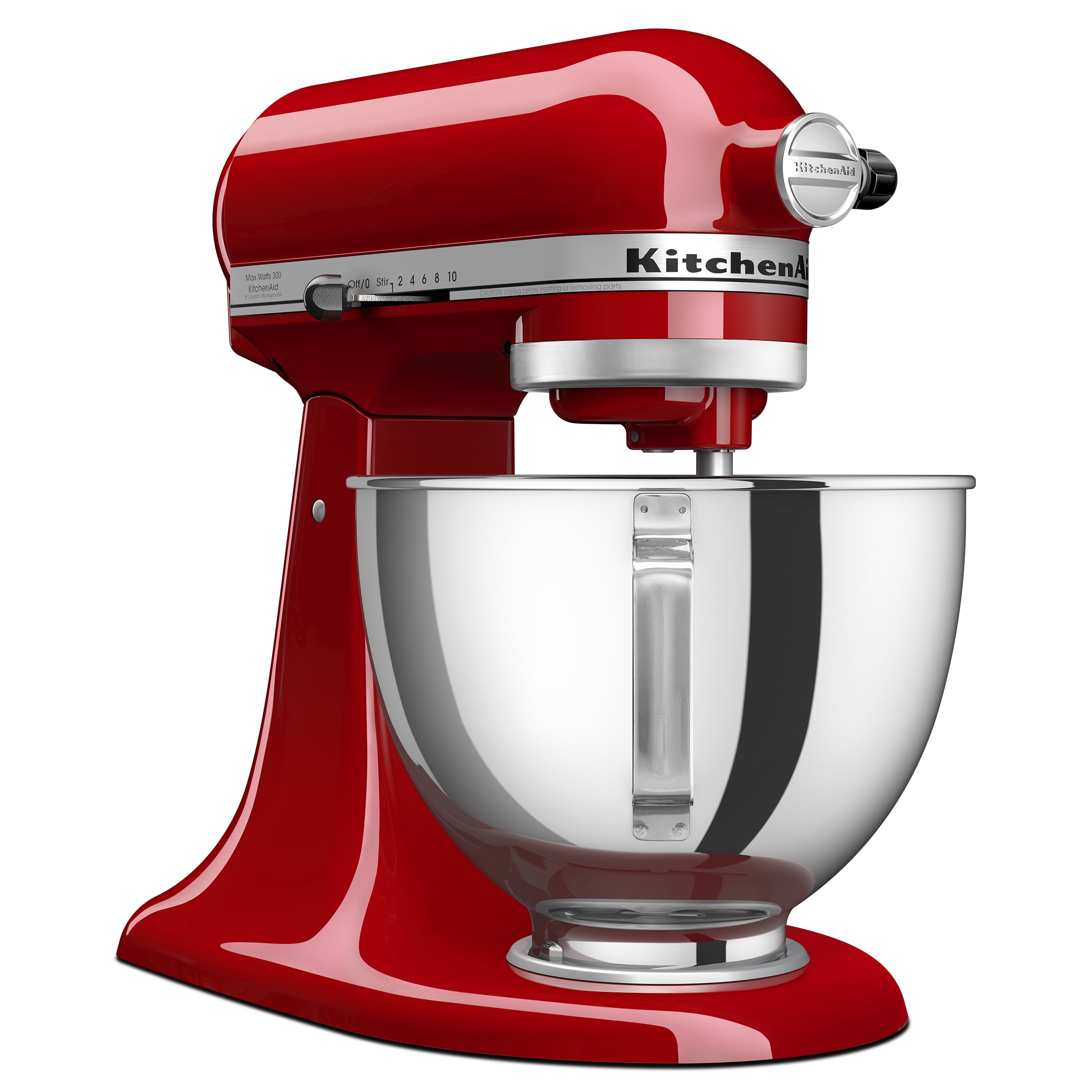 KitchenAid Deluxe 4.5 Quart Tilt-Head Stand Mixer, Empire Red