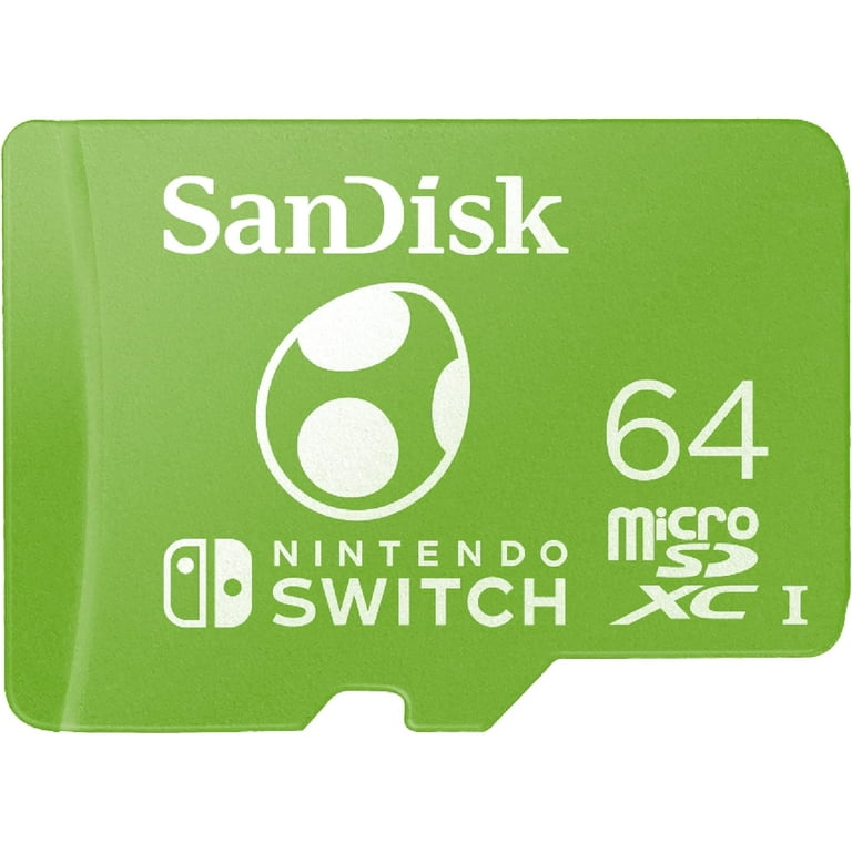 64GB microSDXC Card Licensed for Nintendo Switch, Yoshi Edition