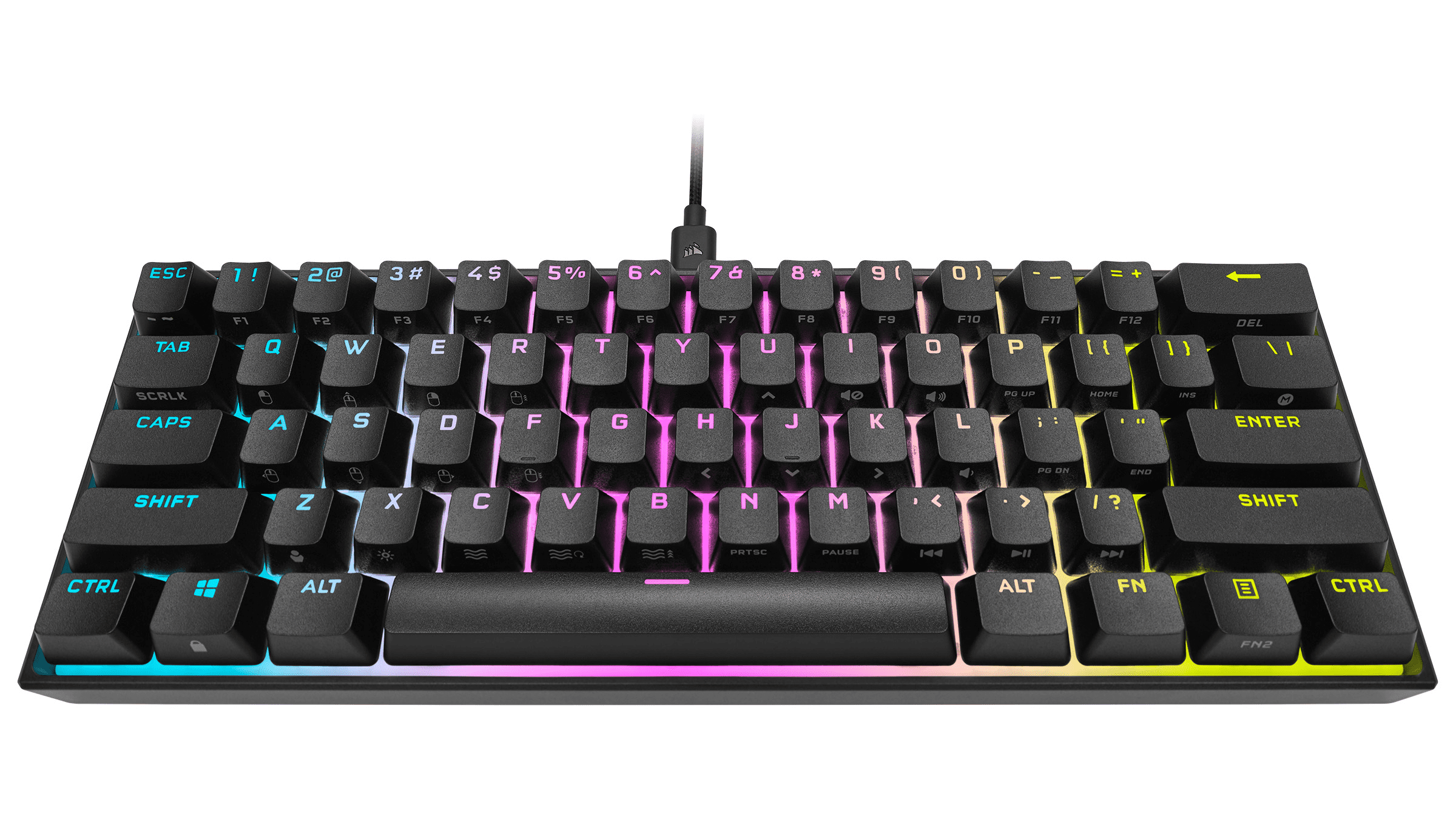 Corsair K65 RGB Mini 60% Mechanical Gaming Keyboard - Cherry MX