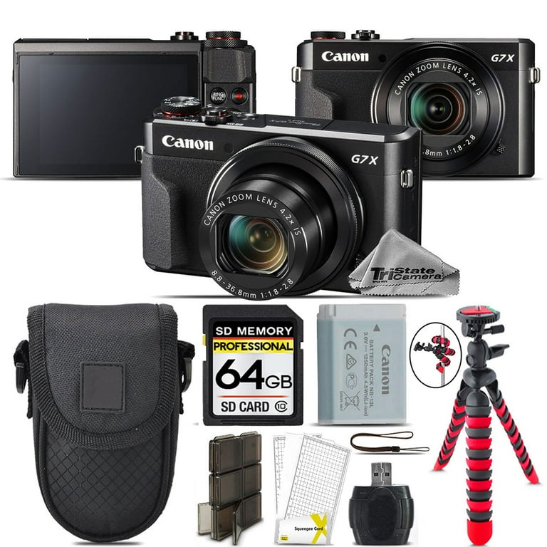 Canon PowerShot G7 X Mark II Digital Camera - Flip Screen, Bundles