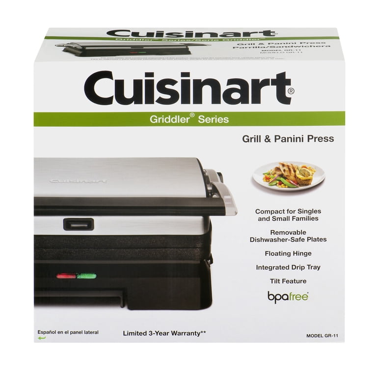 Cuisinart Electric Griddler Grill, Panini and Sandwich Press with