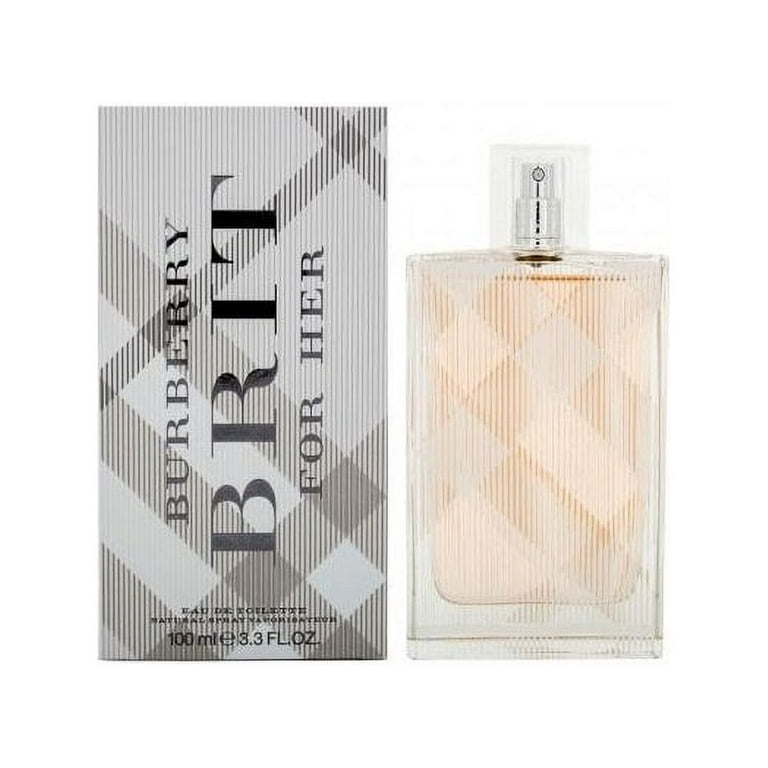 Burberry Brit for Her Womens Perfume, Eau De Toilette Spray, 3.3