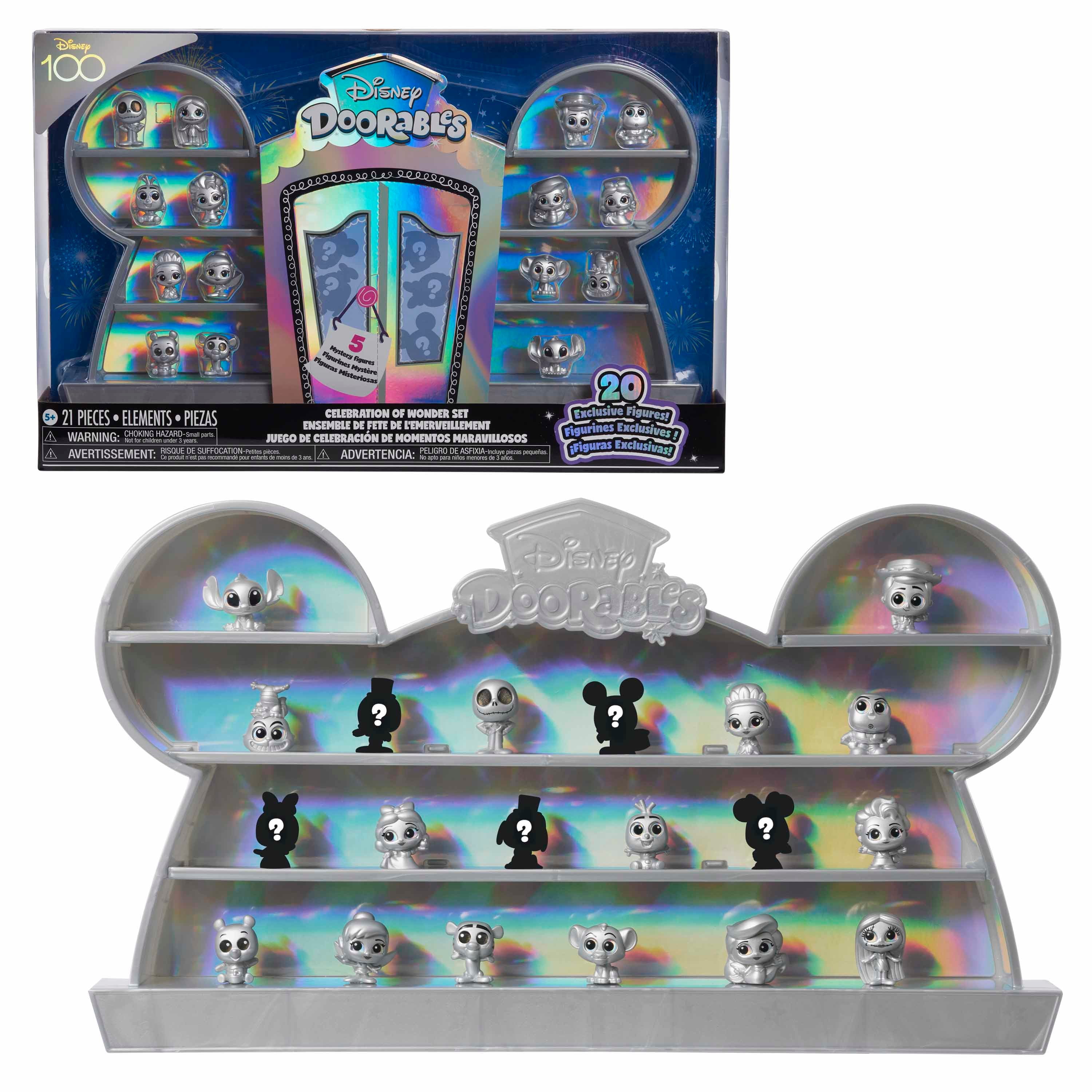 Disney Doorables 100 Years Celebration Collectible Set, Platinum
