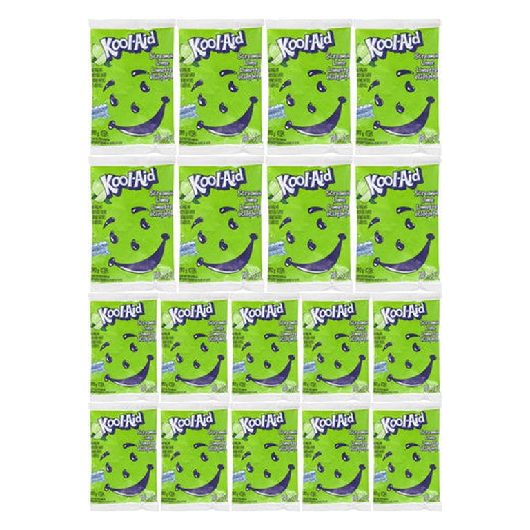Kool-Aid Screamin' Lime Powdered Drink Mix, 392g/13.8 oz, Pouches